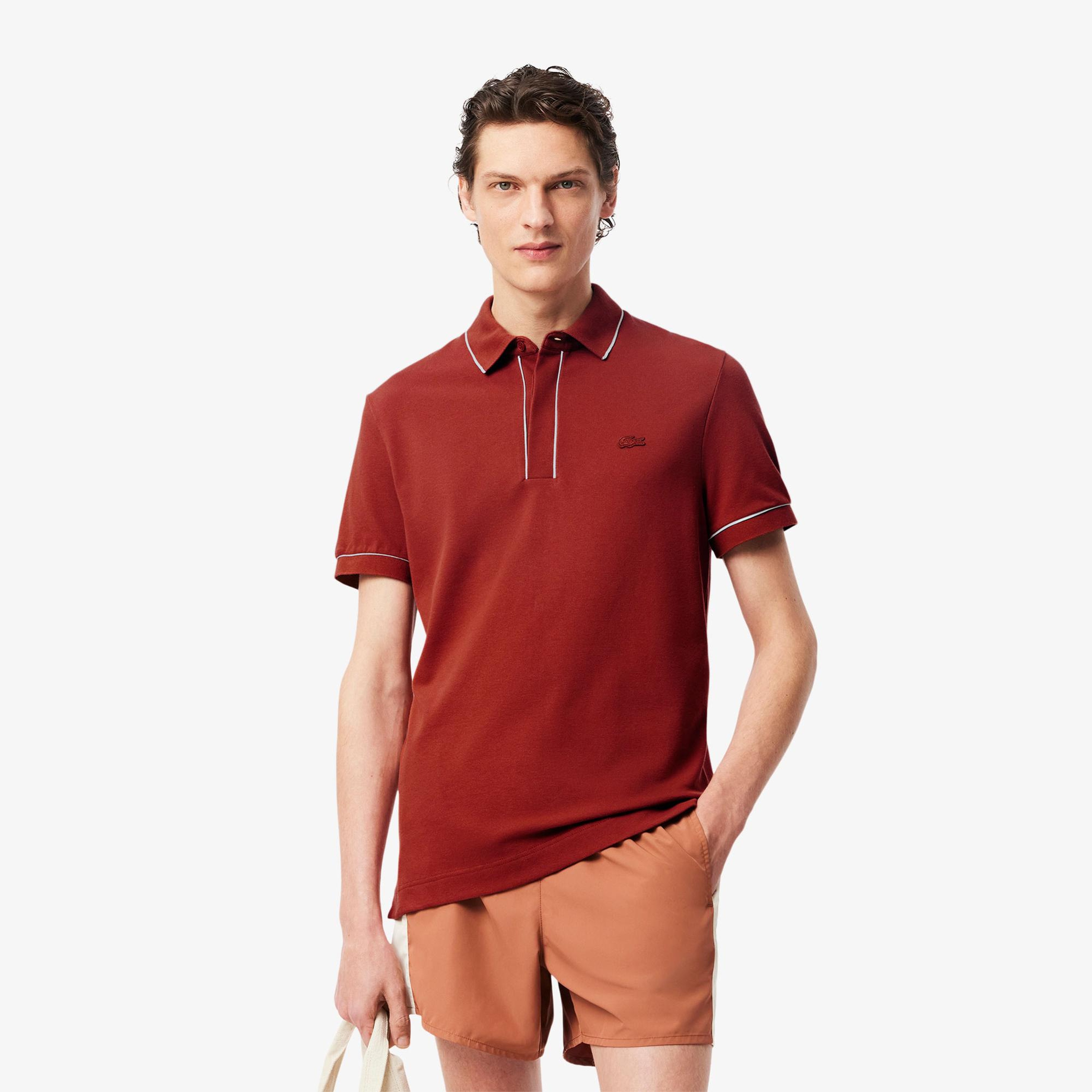 Lacoste Paris Erkek Regular Fit Kahverengi Polo