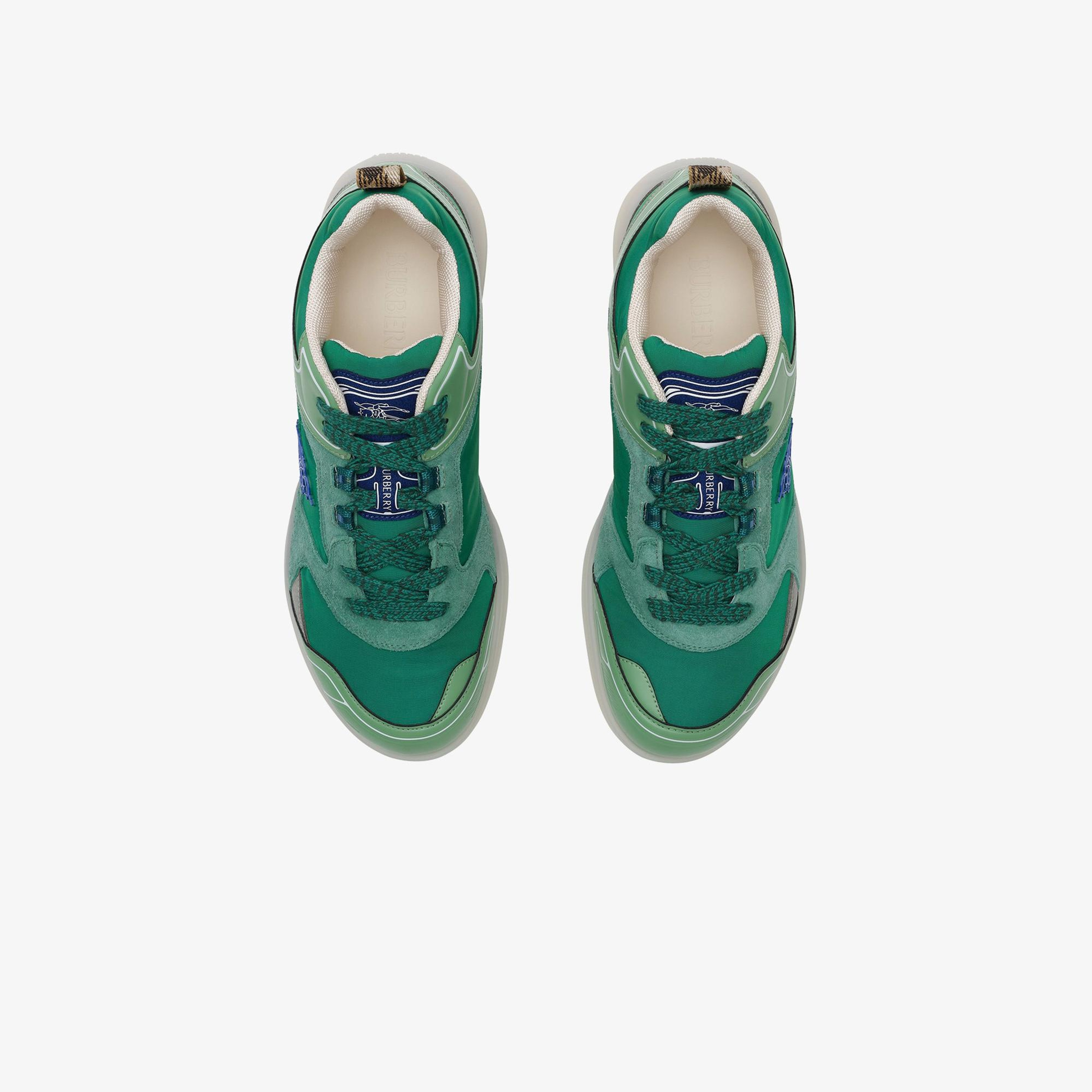 Burberry Matrix Sport Erkek Yeşil Sneaker