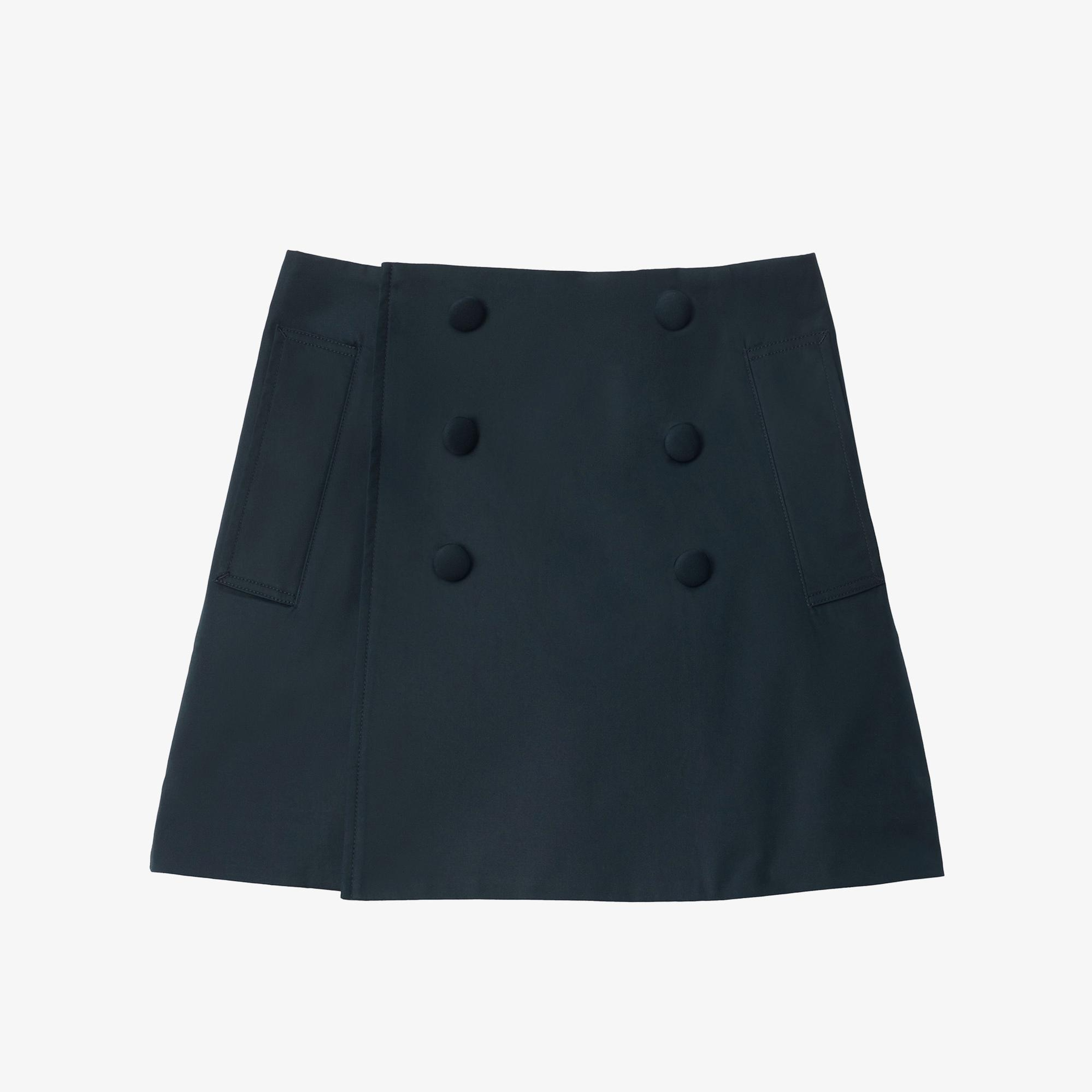 Burberry Cotton Trench Çocuk Lacivert Etek