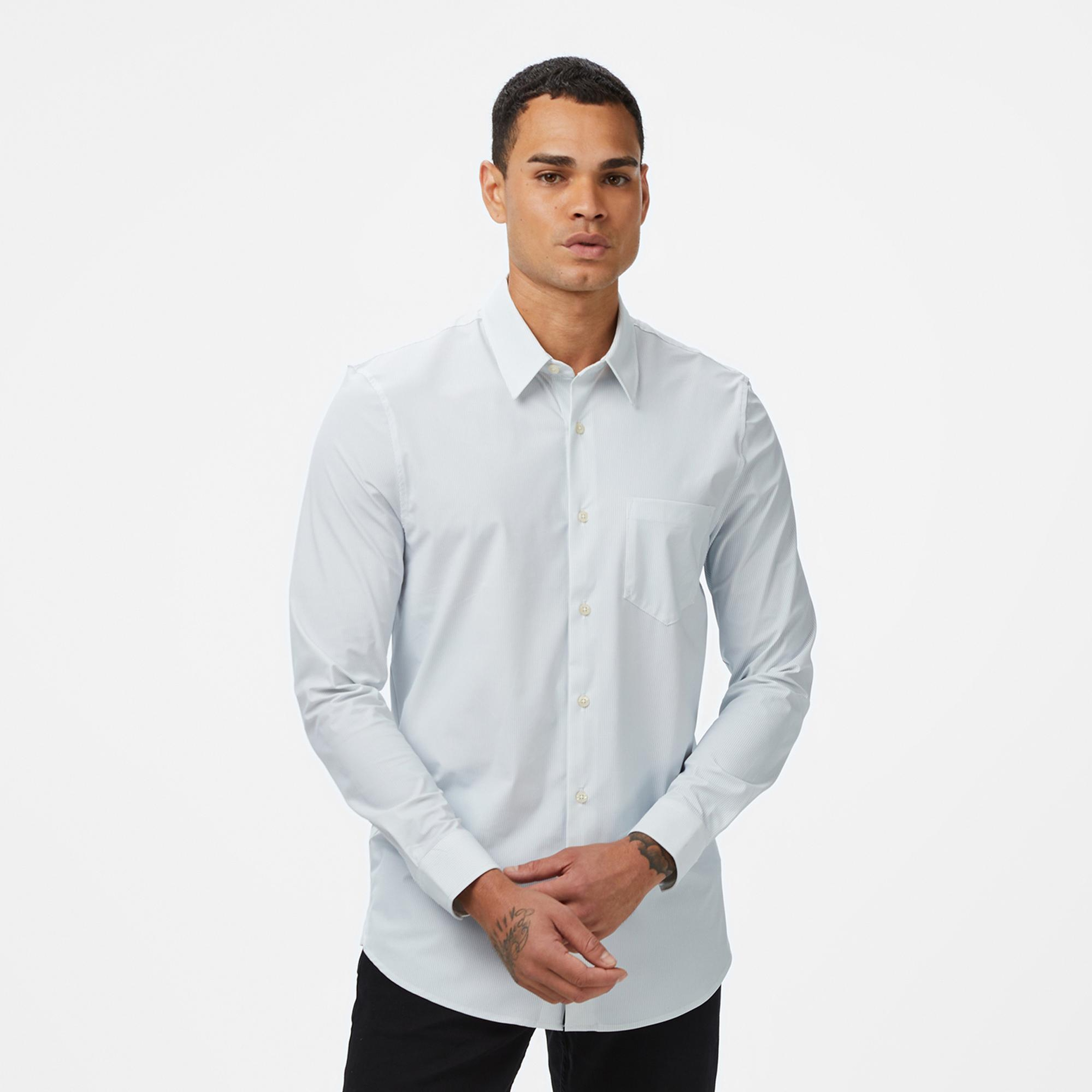 Guess Sunset Slim Fit Erkek Mavi Gömlek