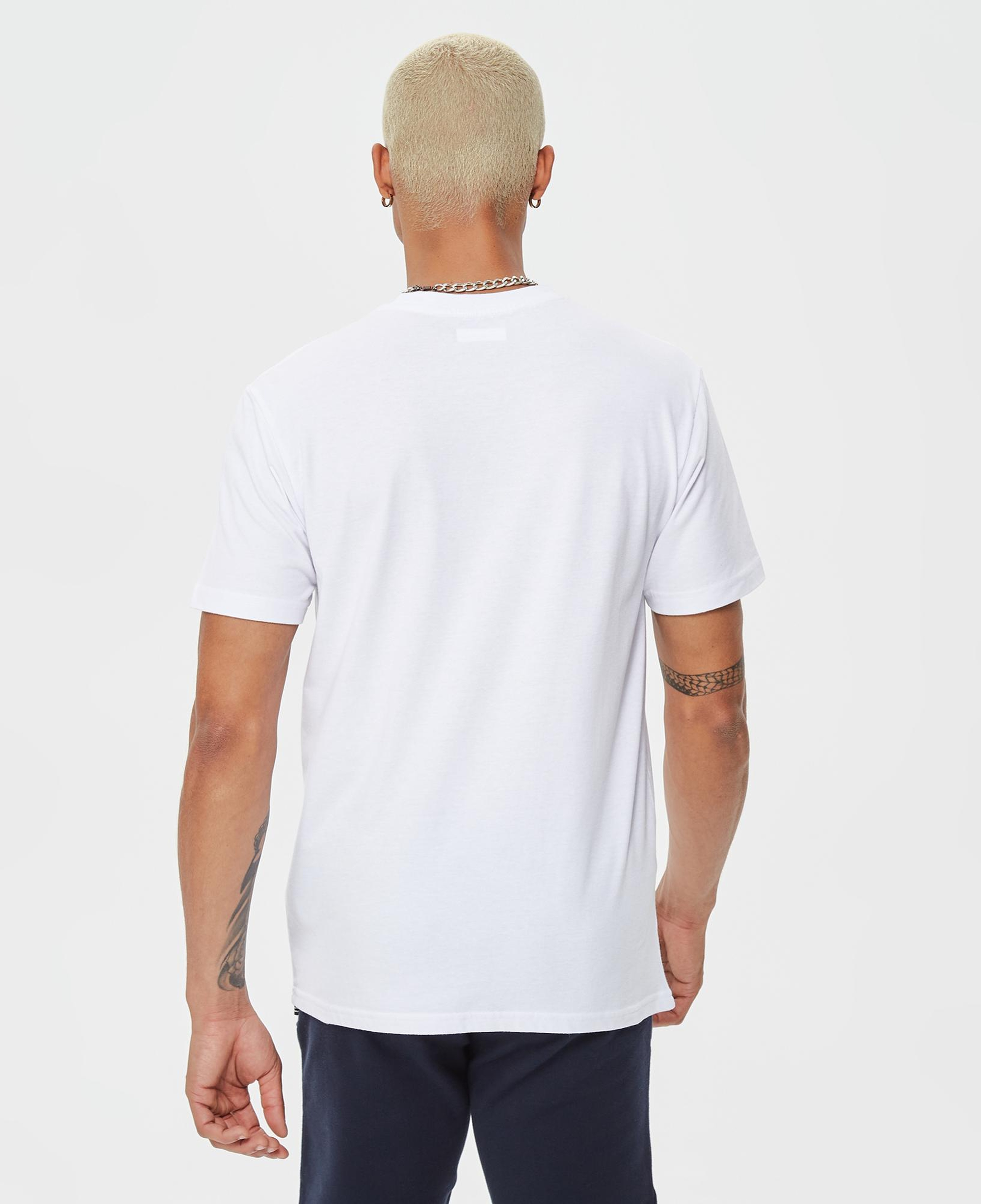 Columbia Basic Big Logo Brushed Erkek Beyaz T-Shirt