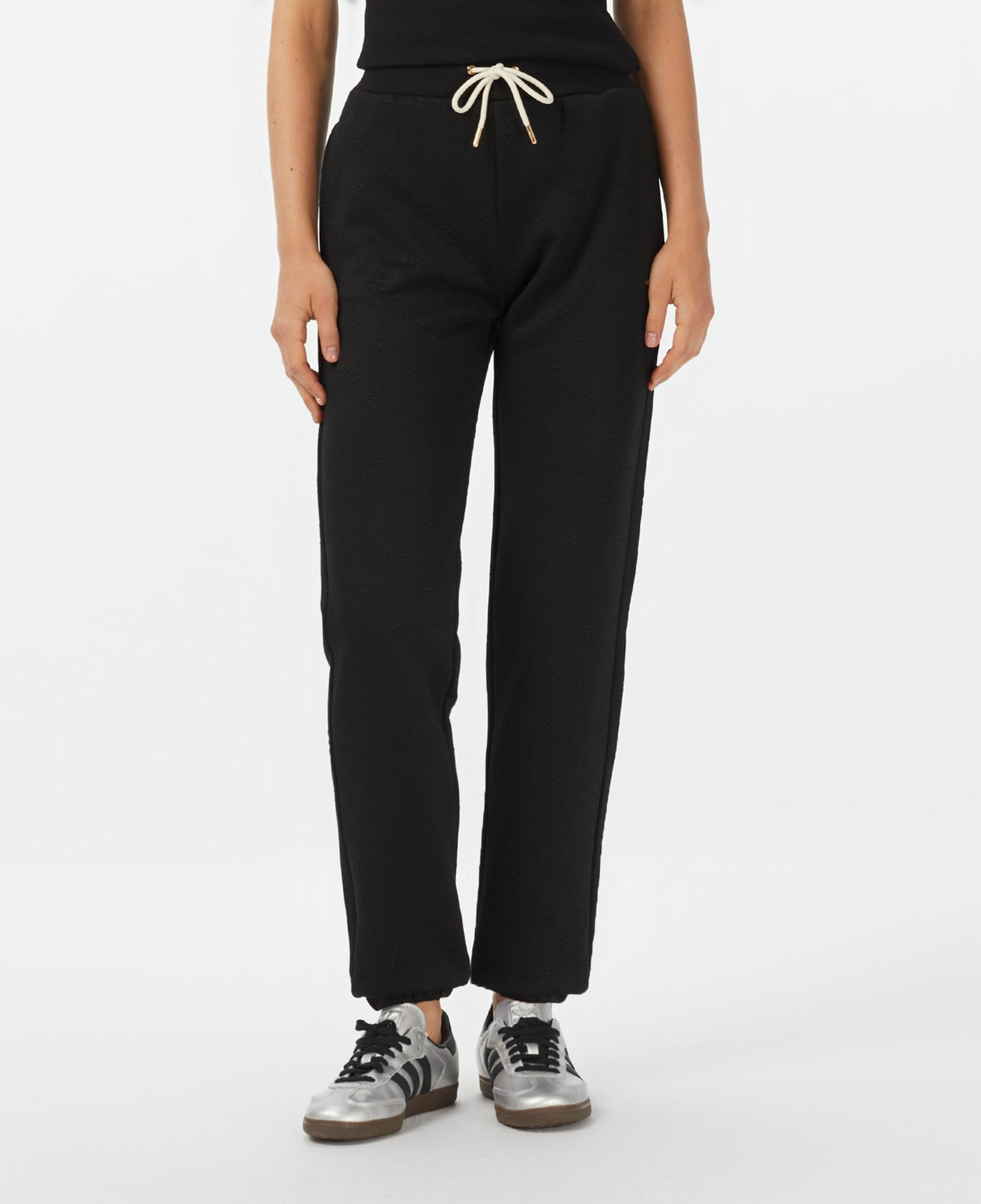 Guess Peony Regular Fit Kadın Siyah Eşofman Altı