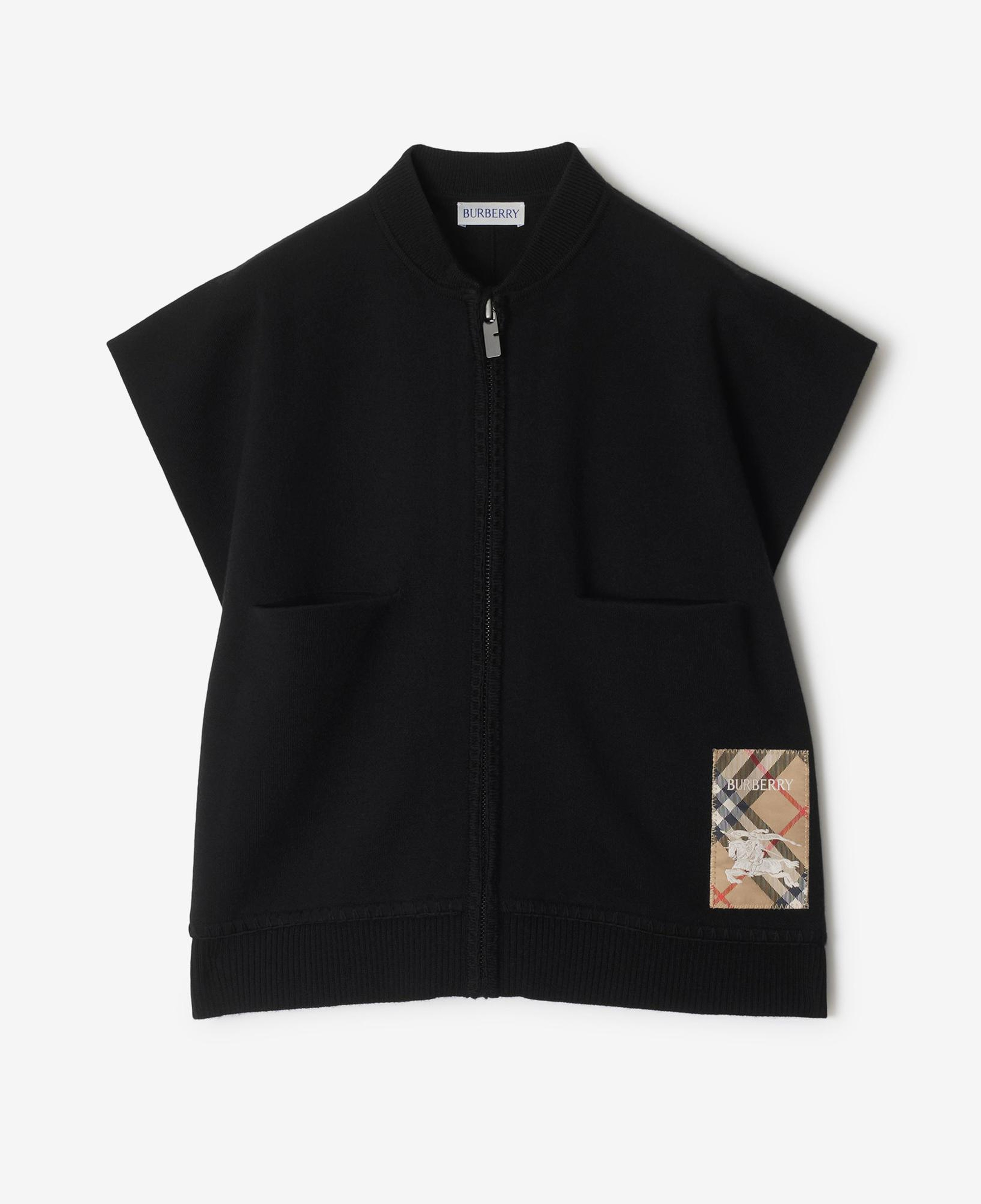 Burberry Blanket Label Wool Blend Çocuk Siyah Yelek