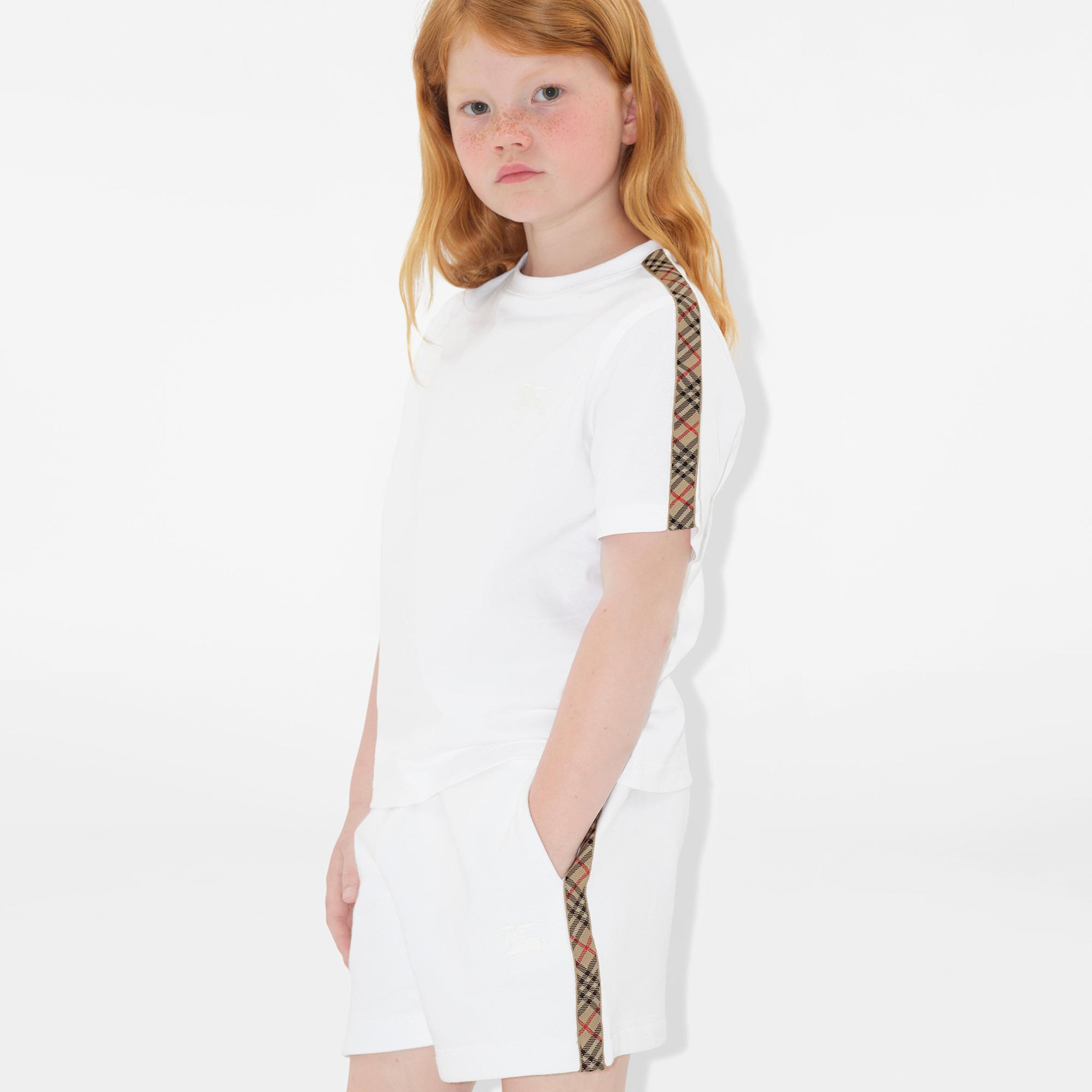 Burberry Çocuk Beyaz T-Shirt