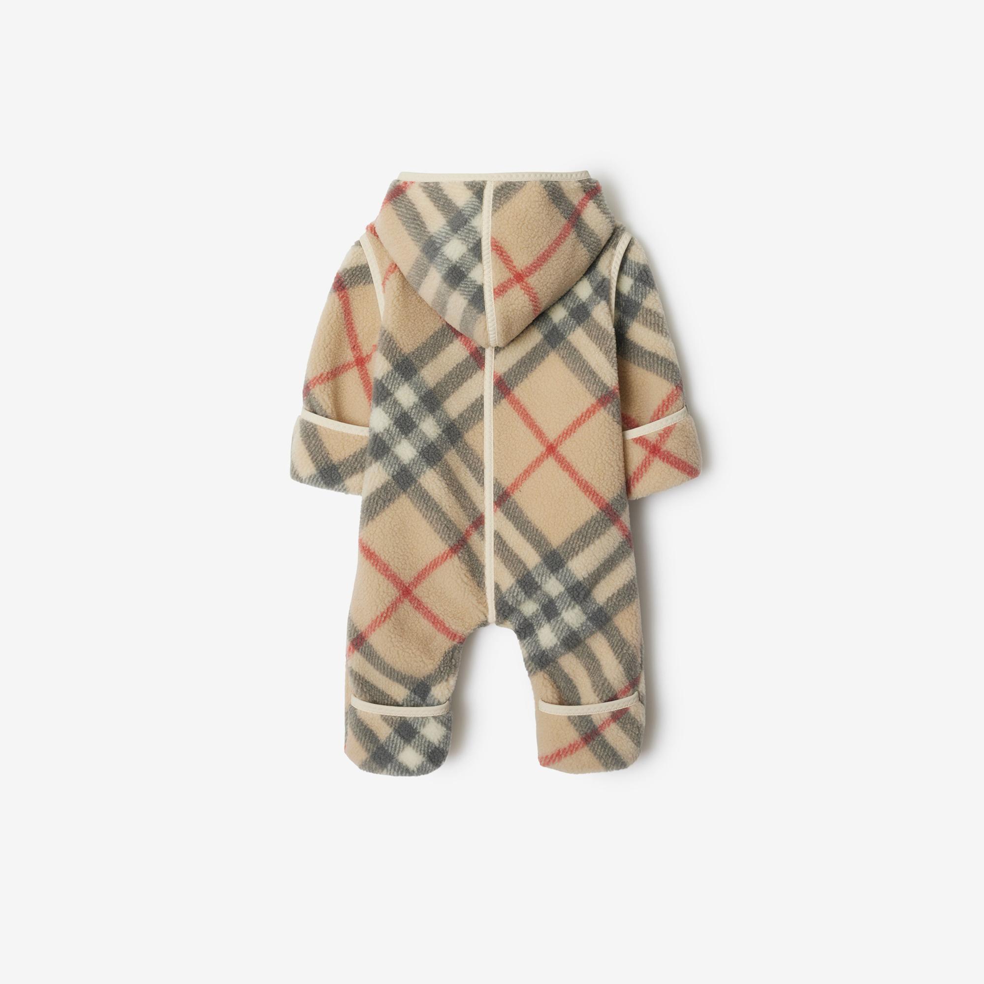 Burberry Sandy Fleece Çocuk Bej Çocuk Tulumu