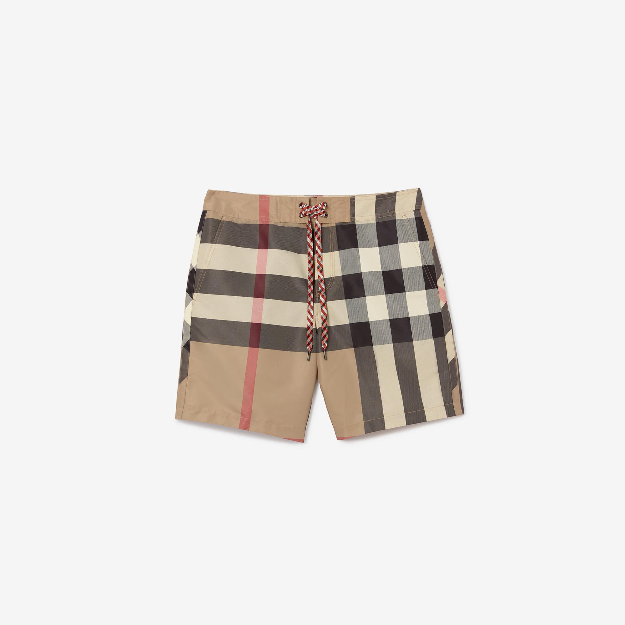 Burberry Breton Erkek Bej Deniz Şortu