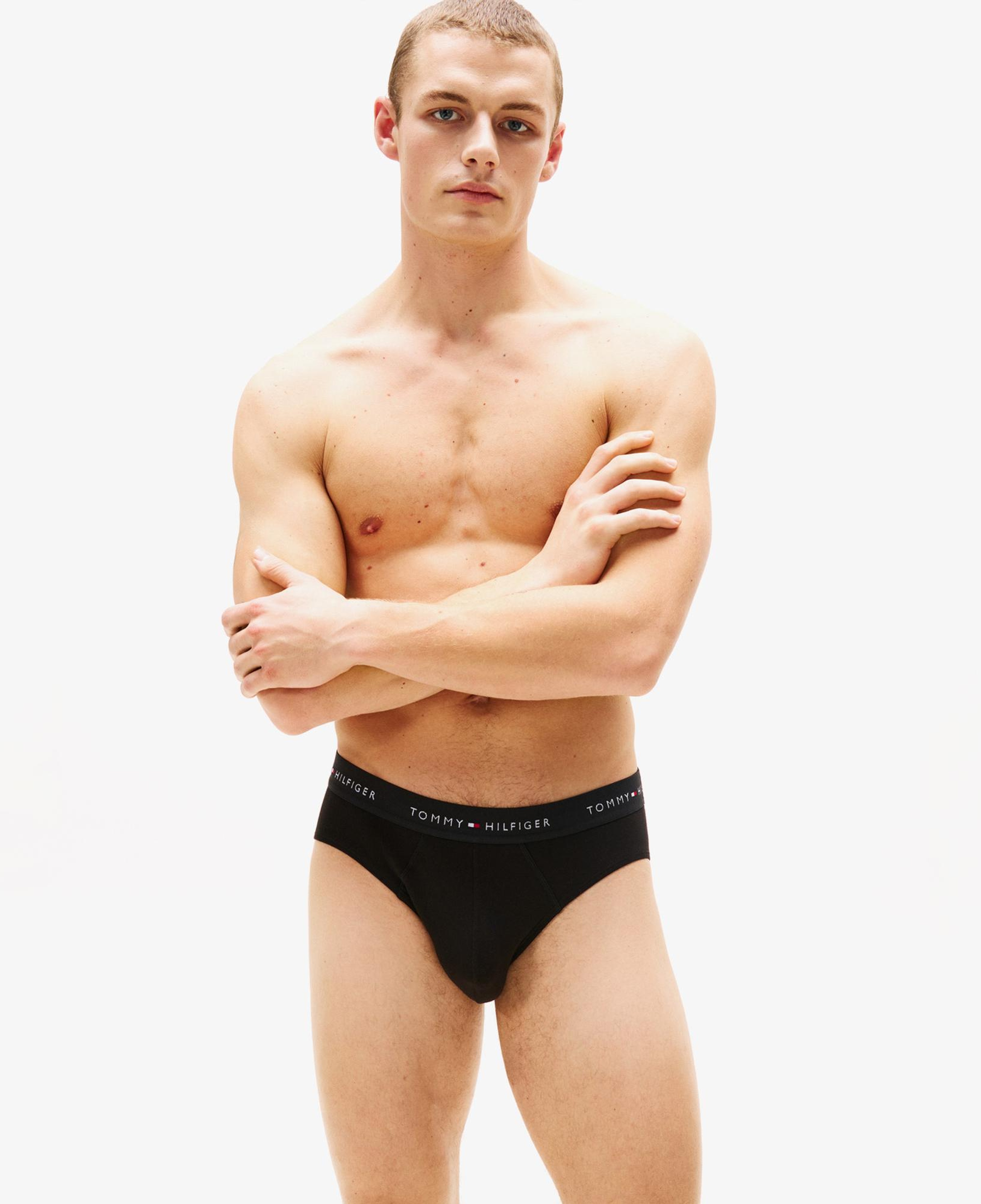 Tommy Hilfiger Brief Erkek 3'lü Siyah Boxer