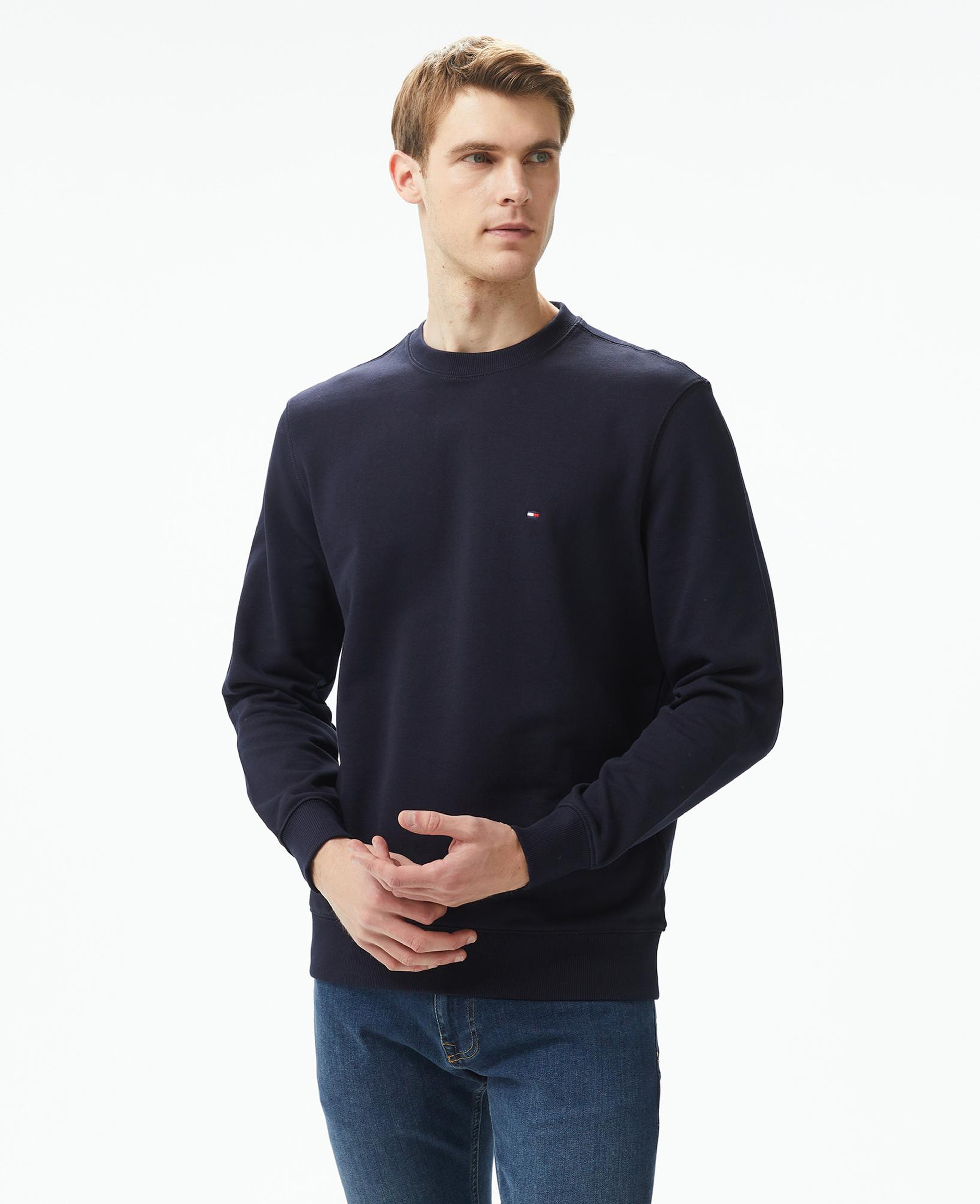 Tommy Hilfiger Core Essentials Erkek Lacivert Sweatshirt