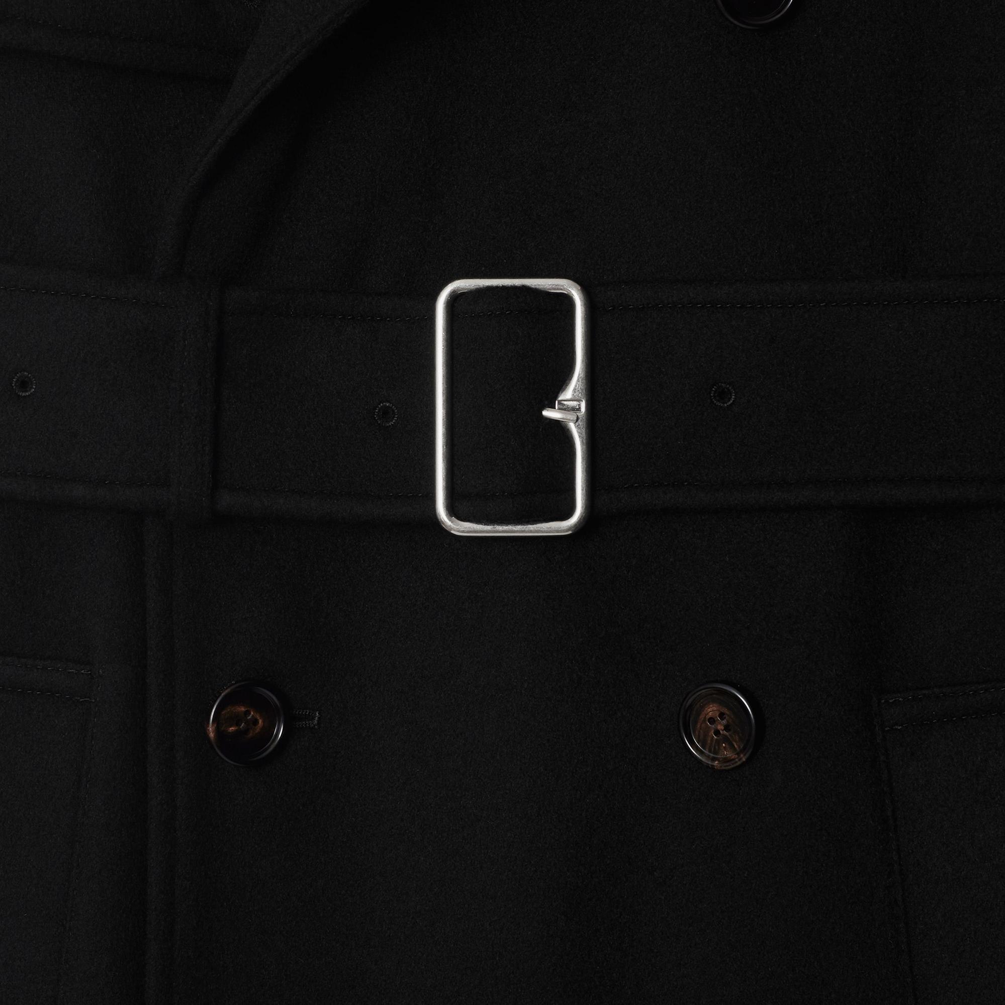 Burberry Kaşmir Trench Kadın Siyah Trençkot