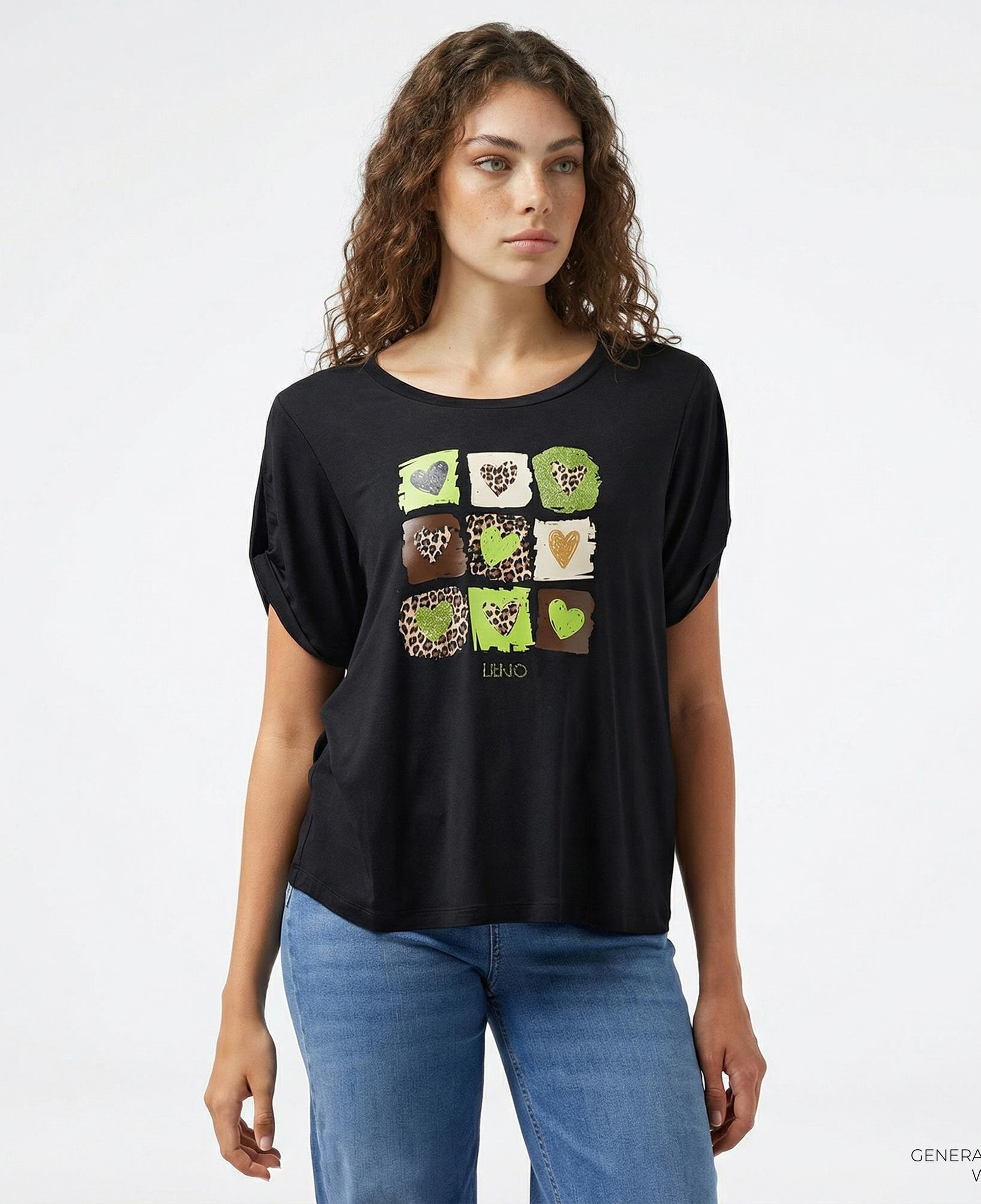 Liu Jo Kadın Siyah T-Shirt