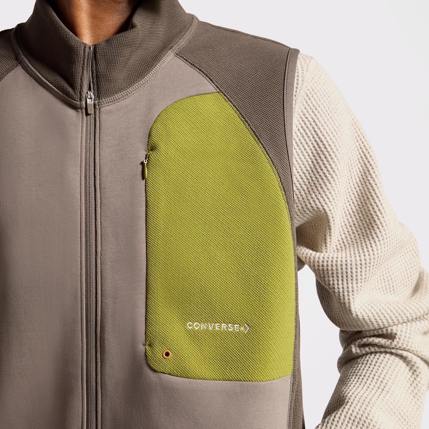 Converse Erkek Dik Yaka Kahverengi Yelek