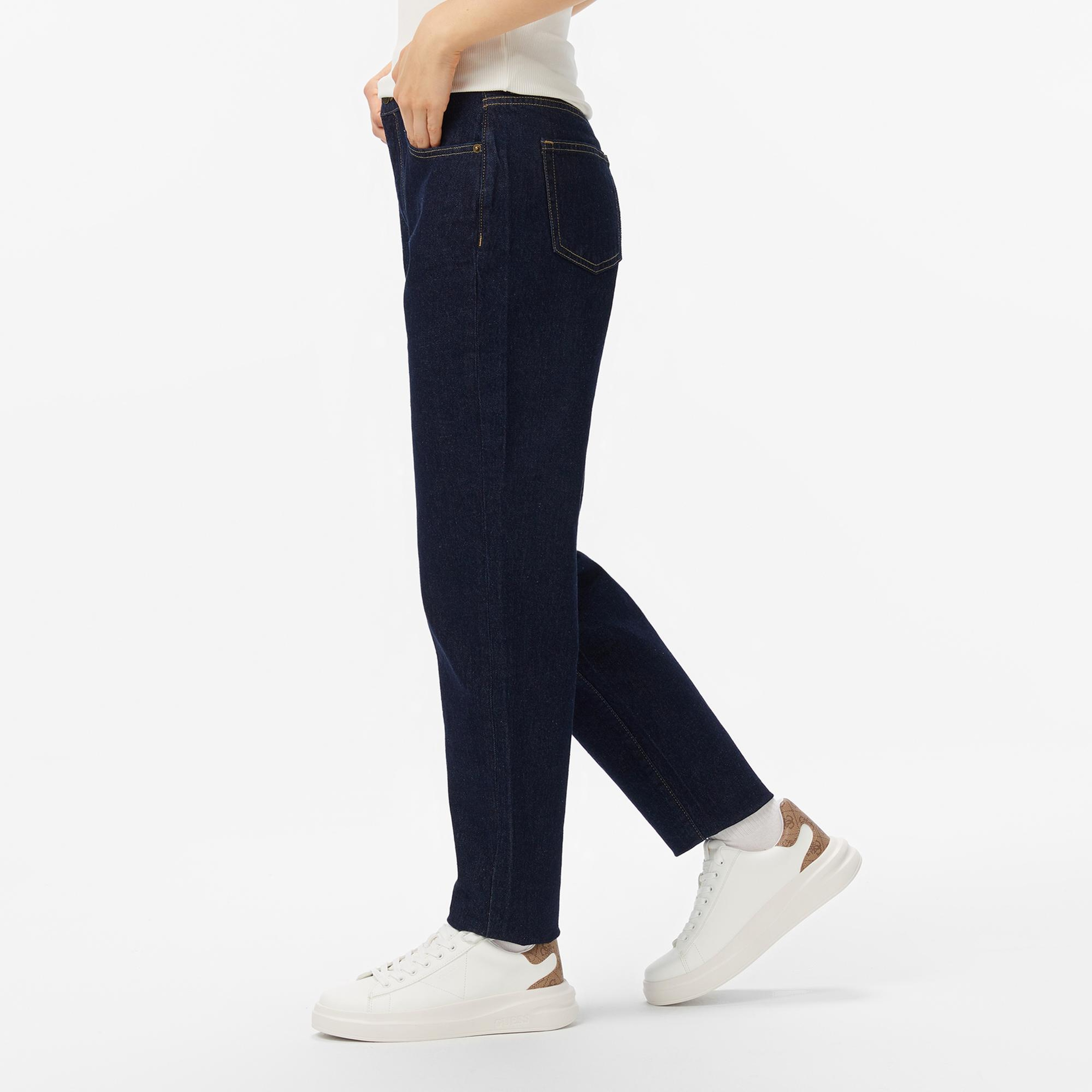 Guess Elbina Logo Kadın Beyaz Sneaker