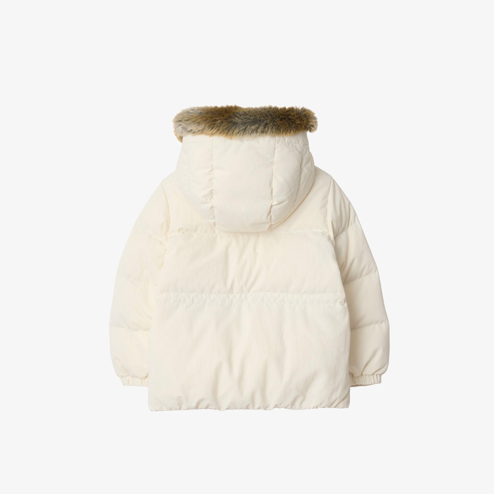 Burberry Flora Çocuk Beyaz Mont