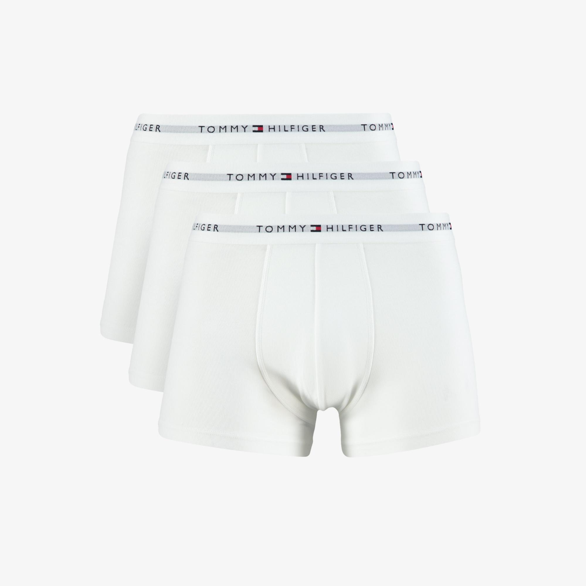 Tommy Hilfiger 3lü Erkek Beyaz Boxer