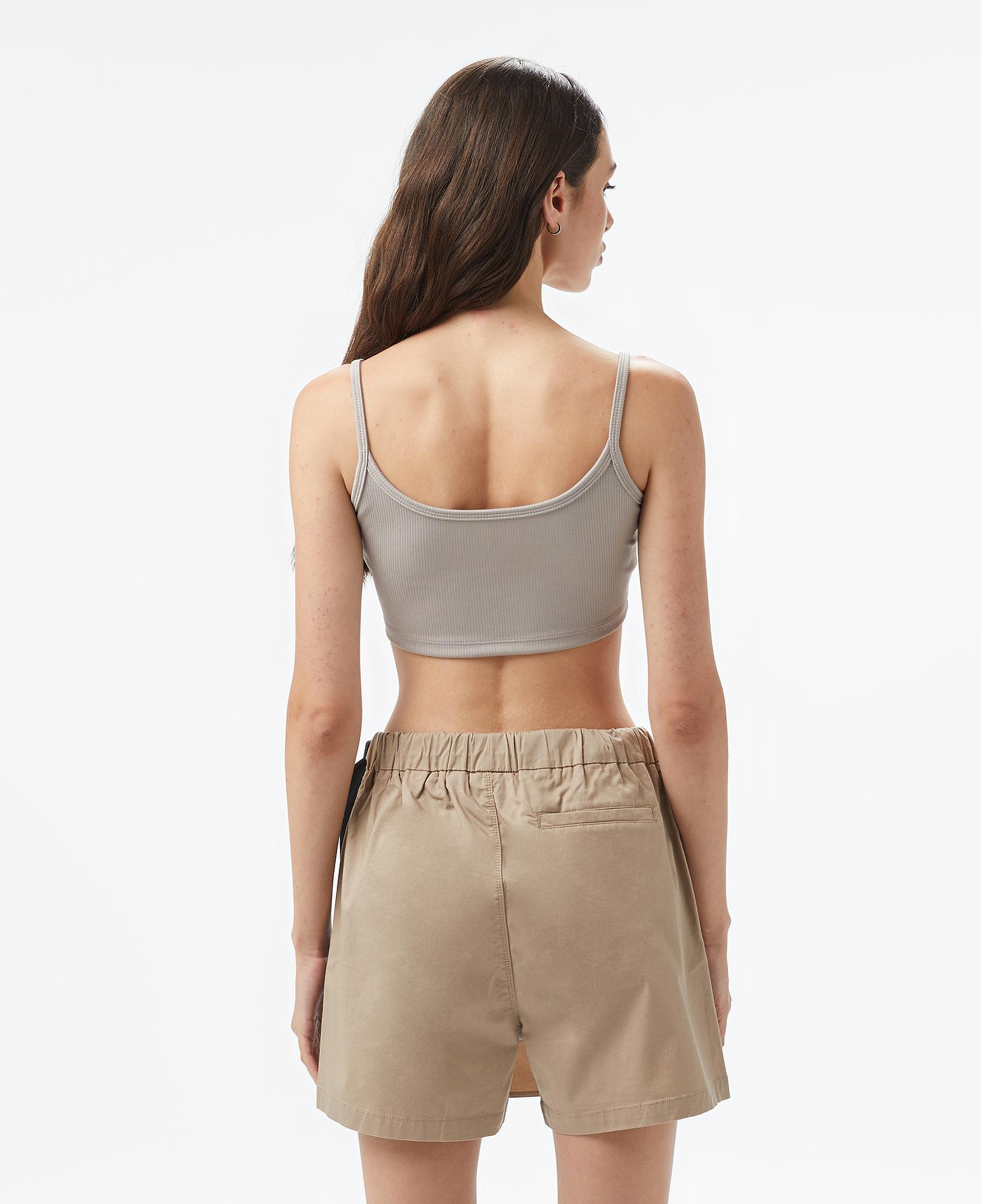 Converse Star Chevron Baskılı Kadın Gri T-Shirt