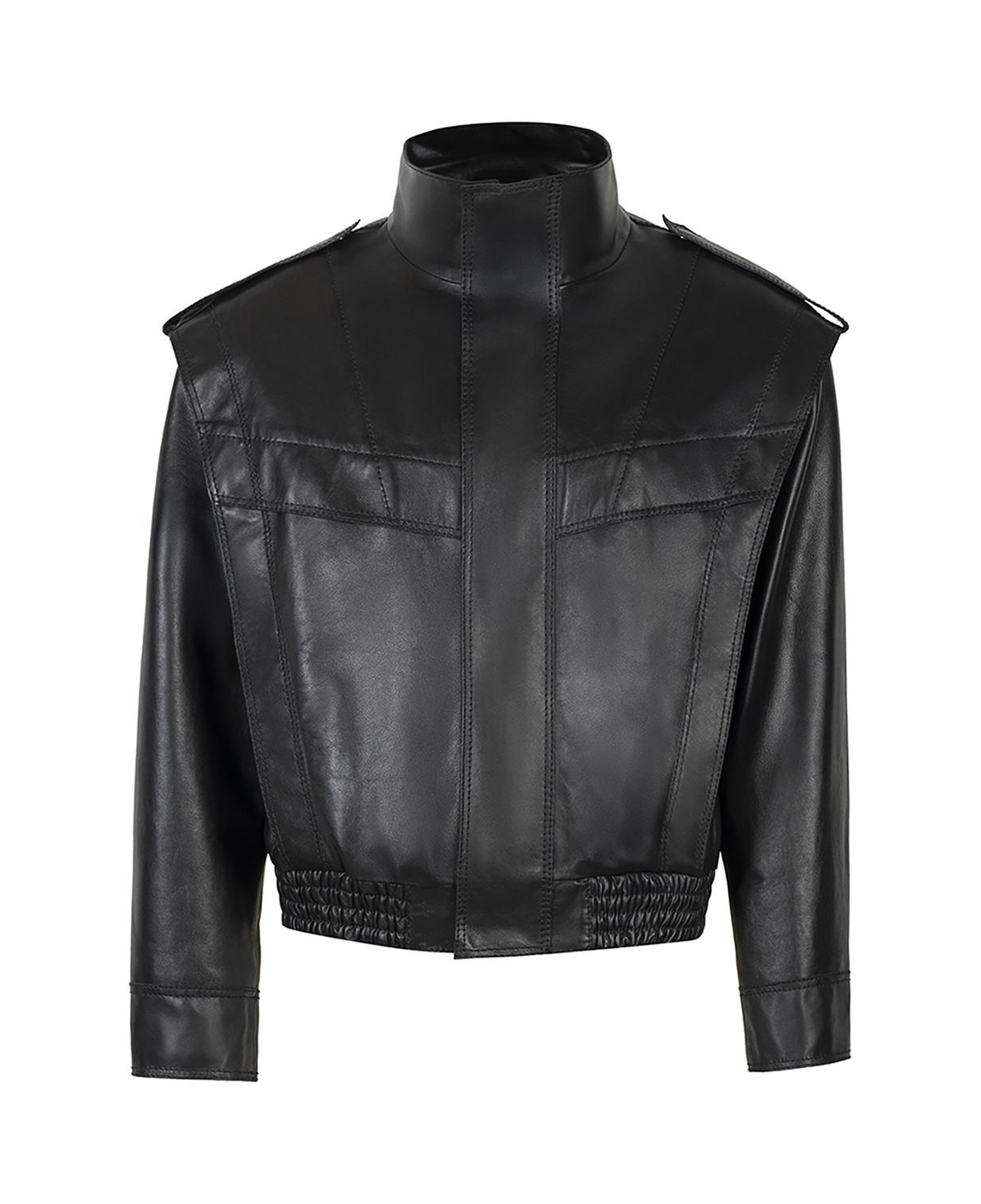 KeinxDesa Siyah Unisex Oversize Deri Ceket