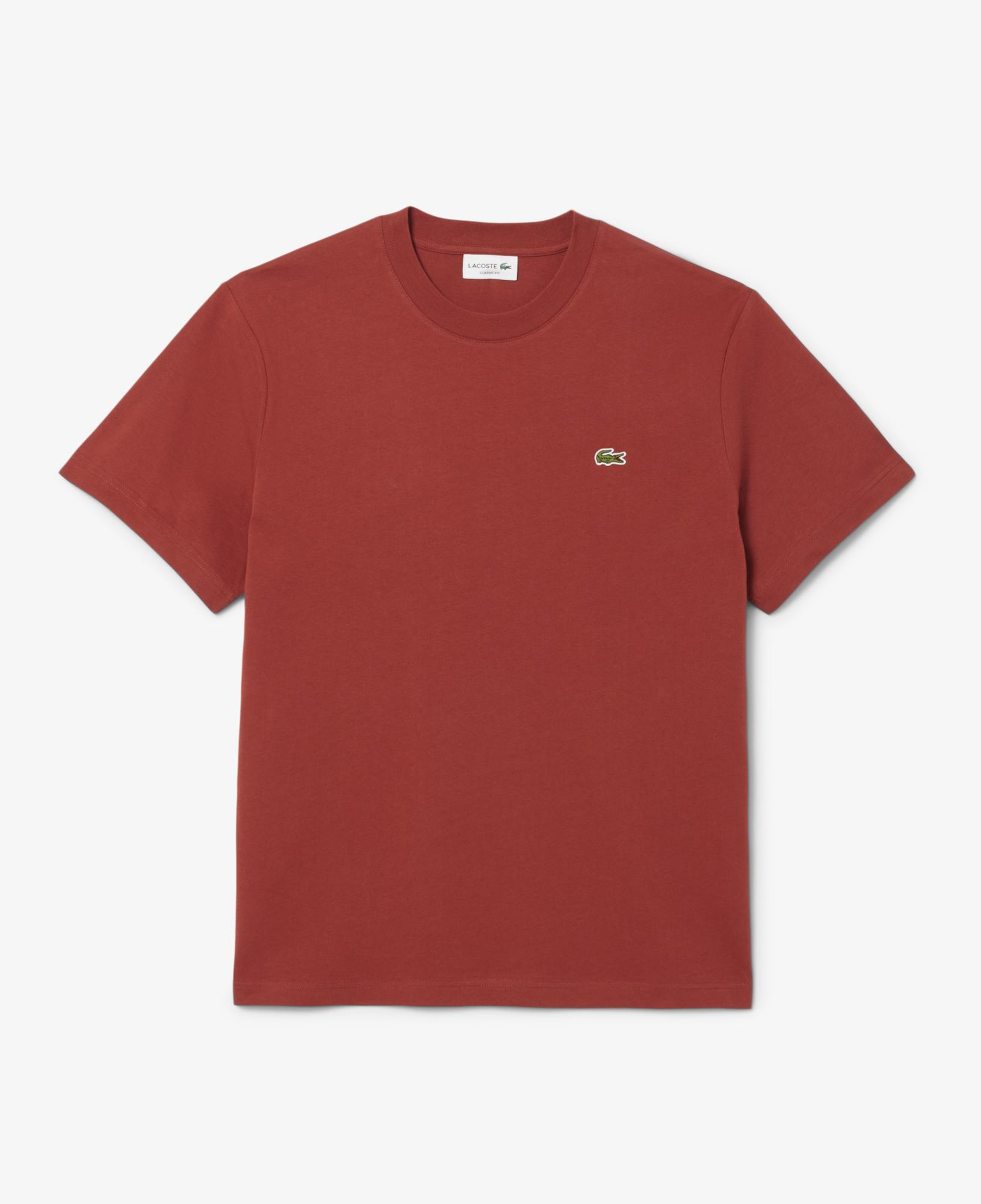Lacoste Erkek Classic Fit Bisiklet Yaka Kahverengi T-Shirt