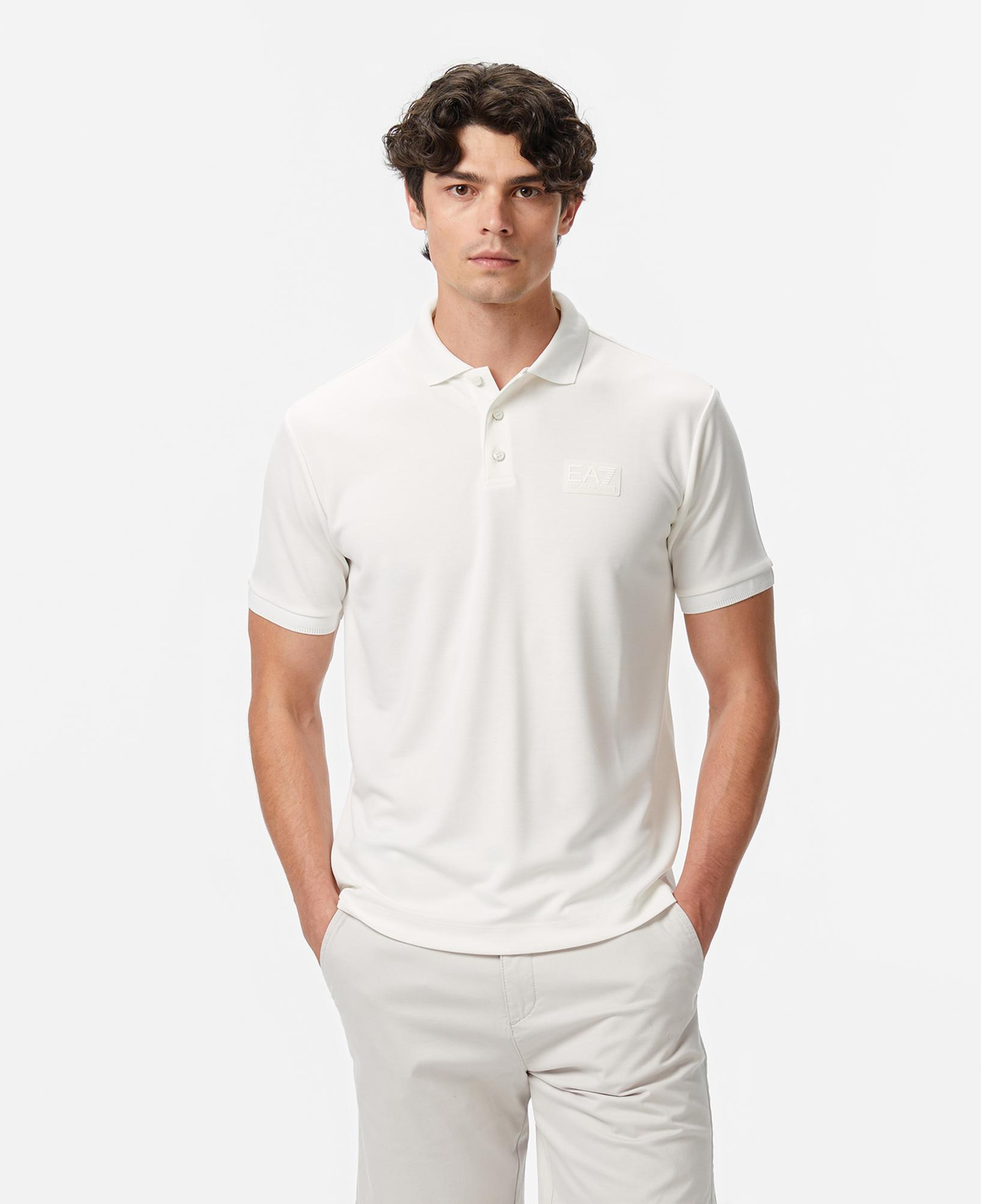 EA7 Erkek Beyaz Polo