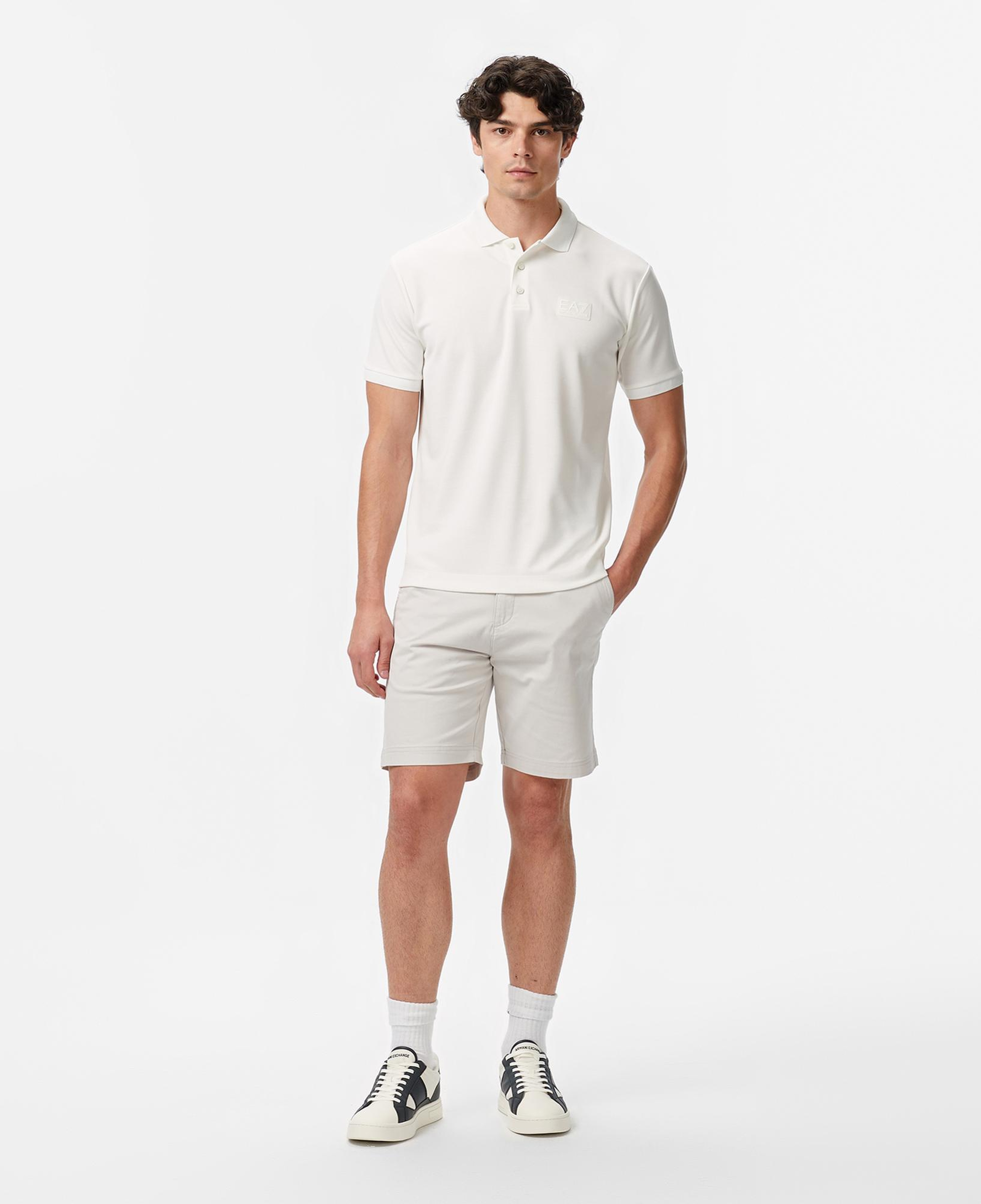 EA7 Erkek Beyaz Polo