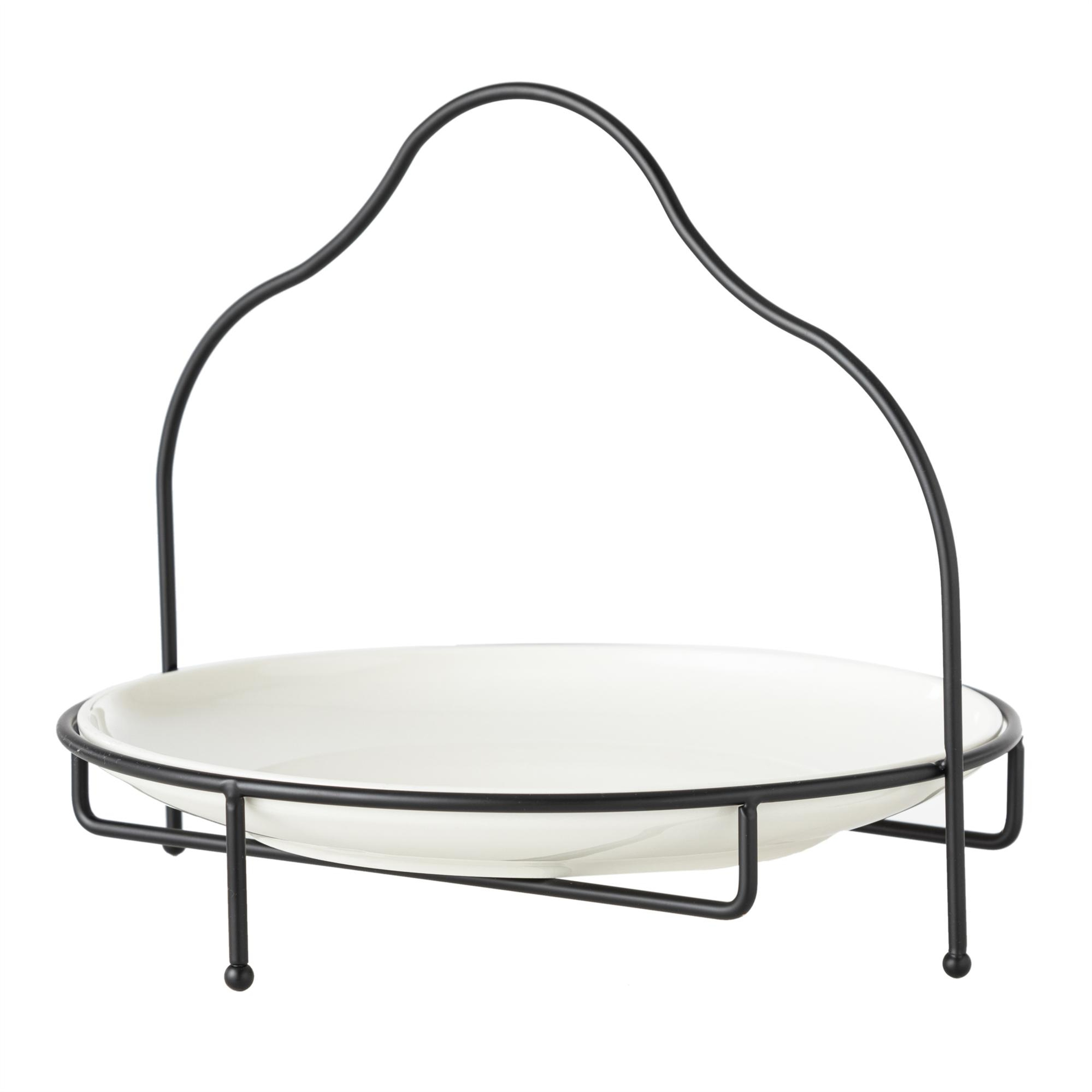 GURME STANDLI SUNUM 28CM - SİYAH