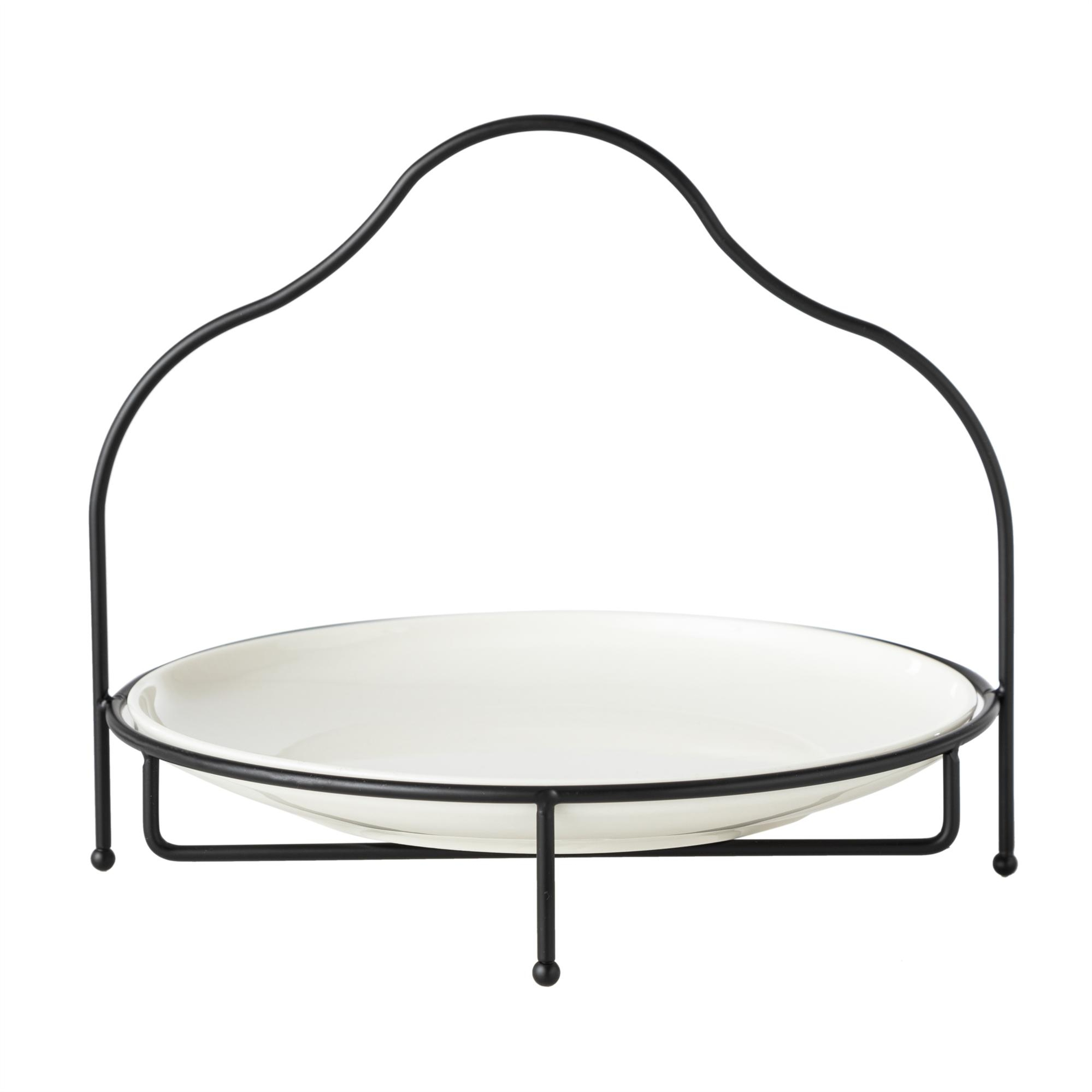 GURME STANDLI SUNUM 28CM - SİYAH