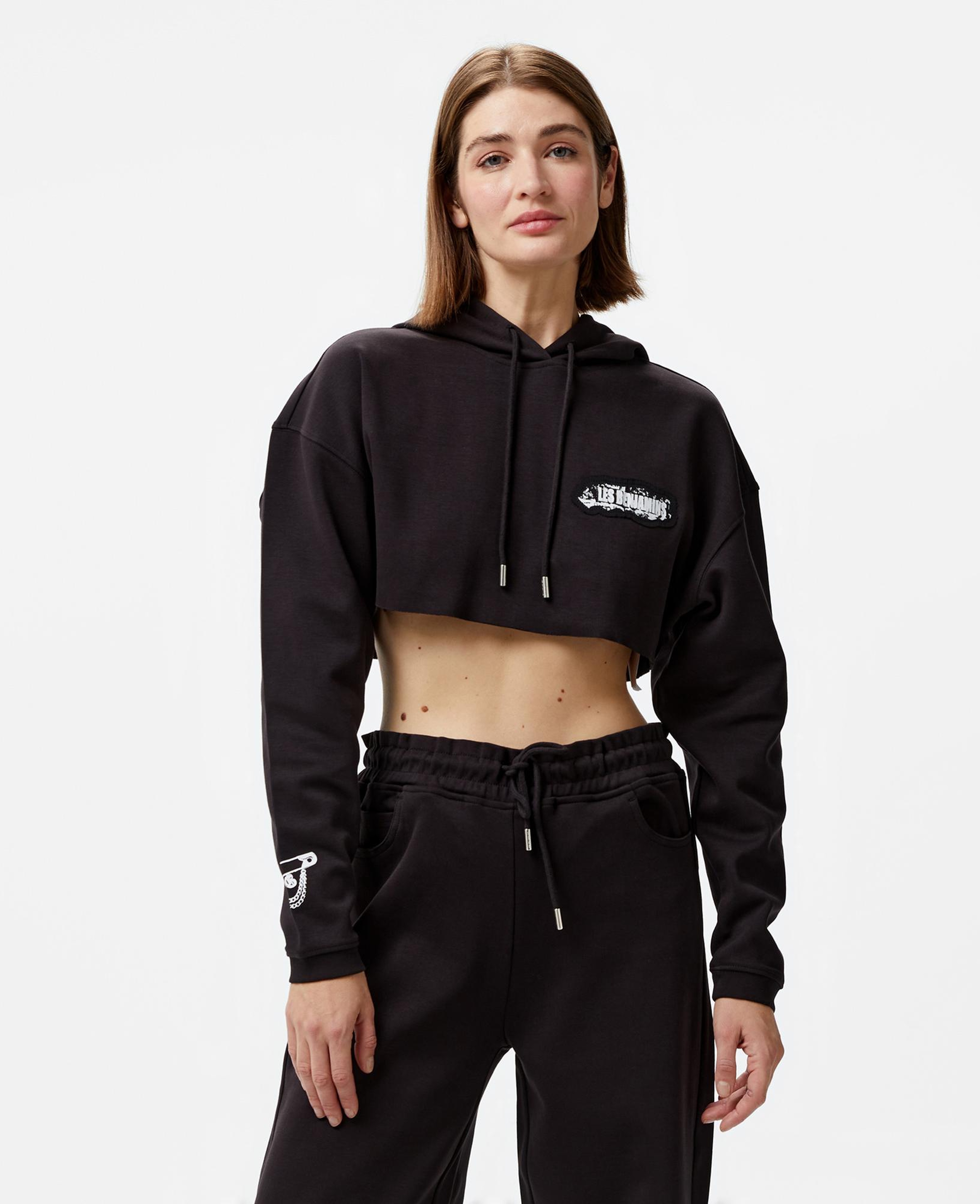 Les Benjamins 012 Kadın Siyah Sweatshirt