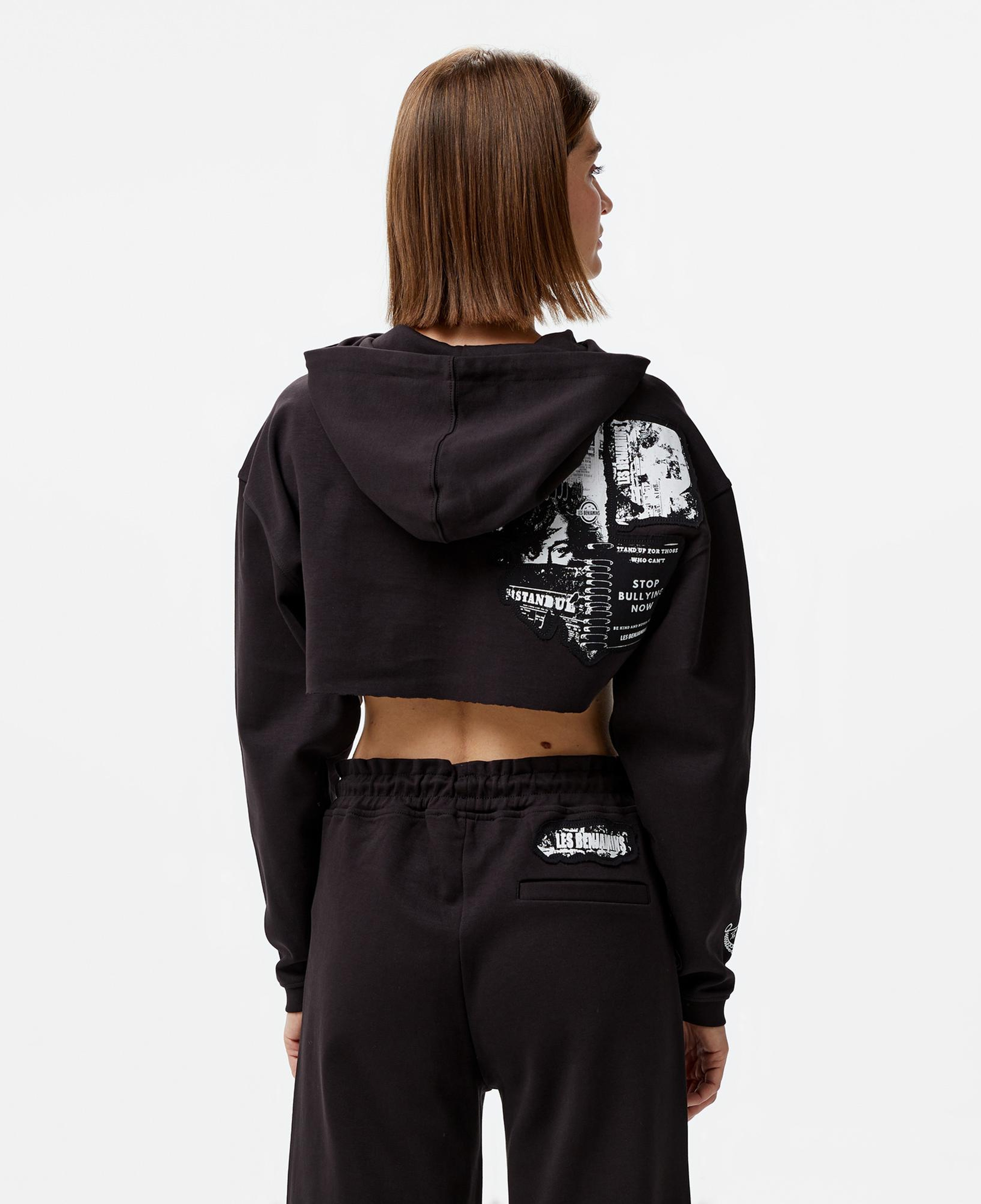 Les Benjamins 012 Kadın Siyah Sweatshirt