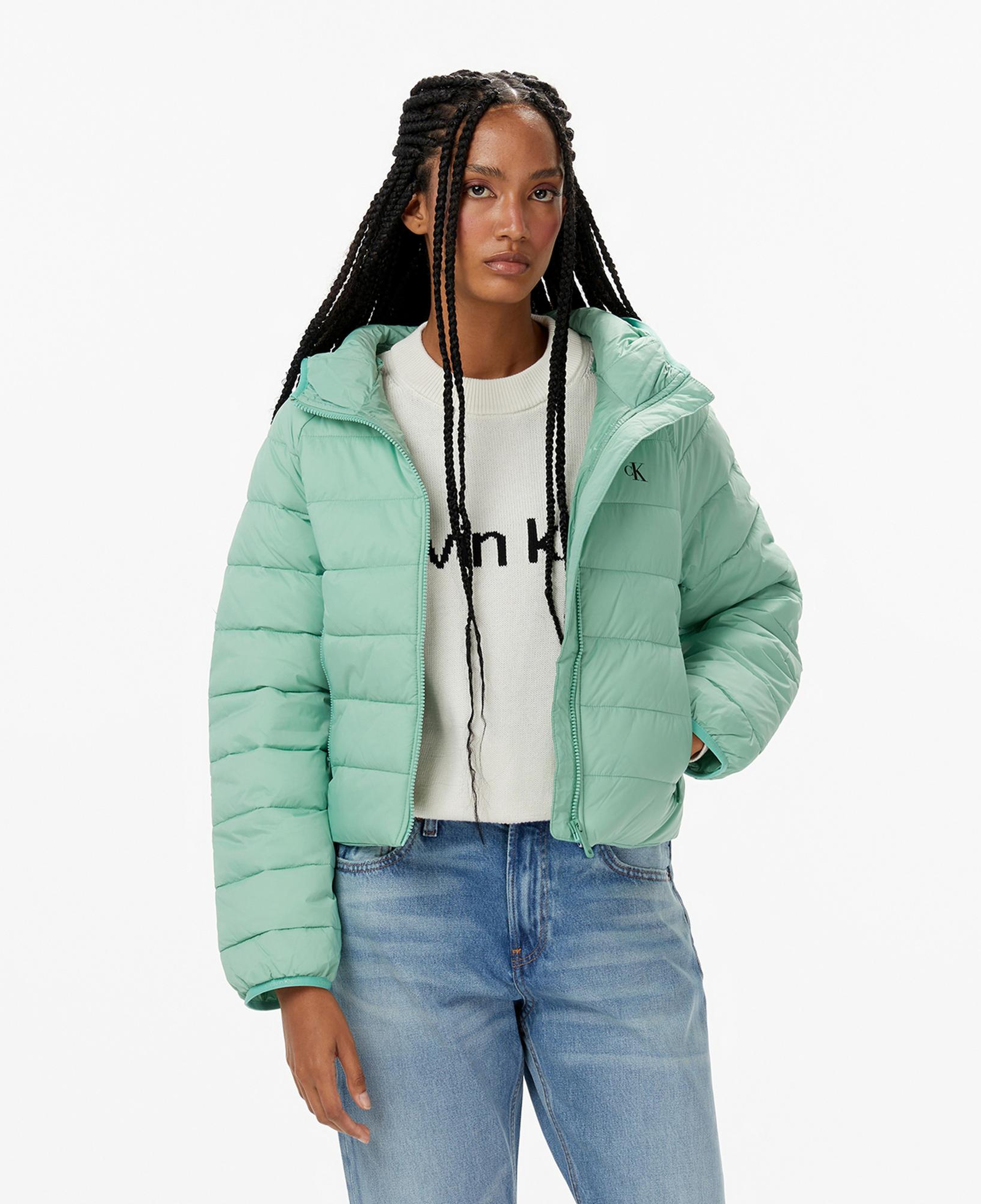 Calvin Klein Lightweight Quilted Kadın Yeşil Mont