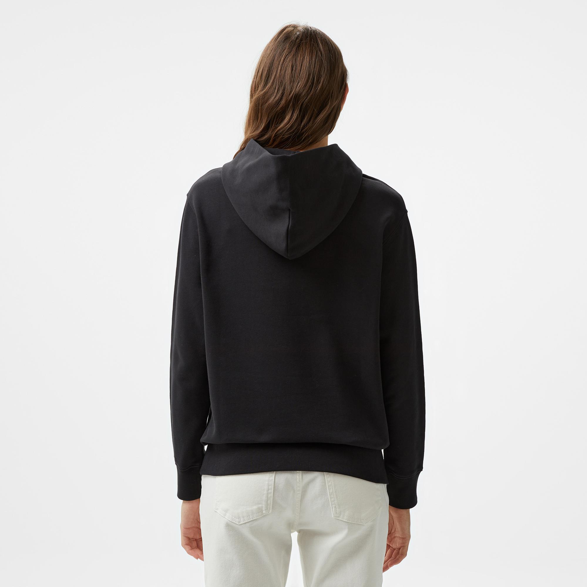 Calvin Klein Emb Graphic Relaxed Kadın Siyah Hoodie