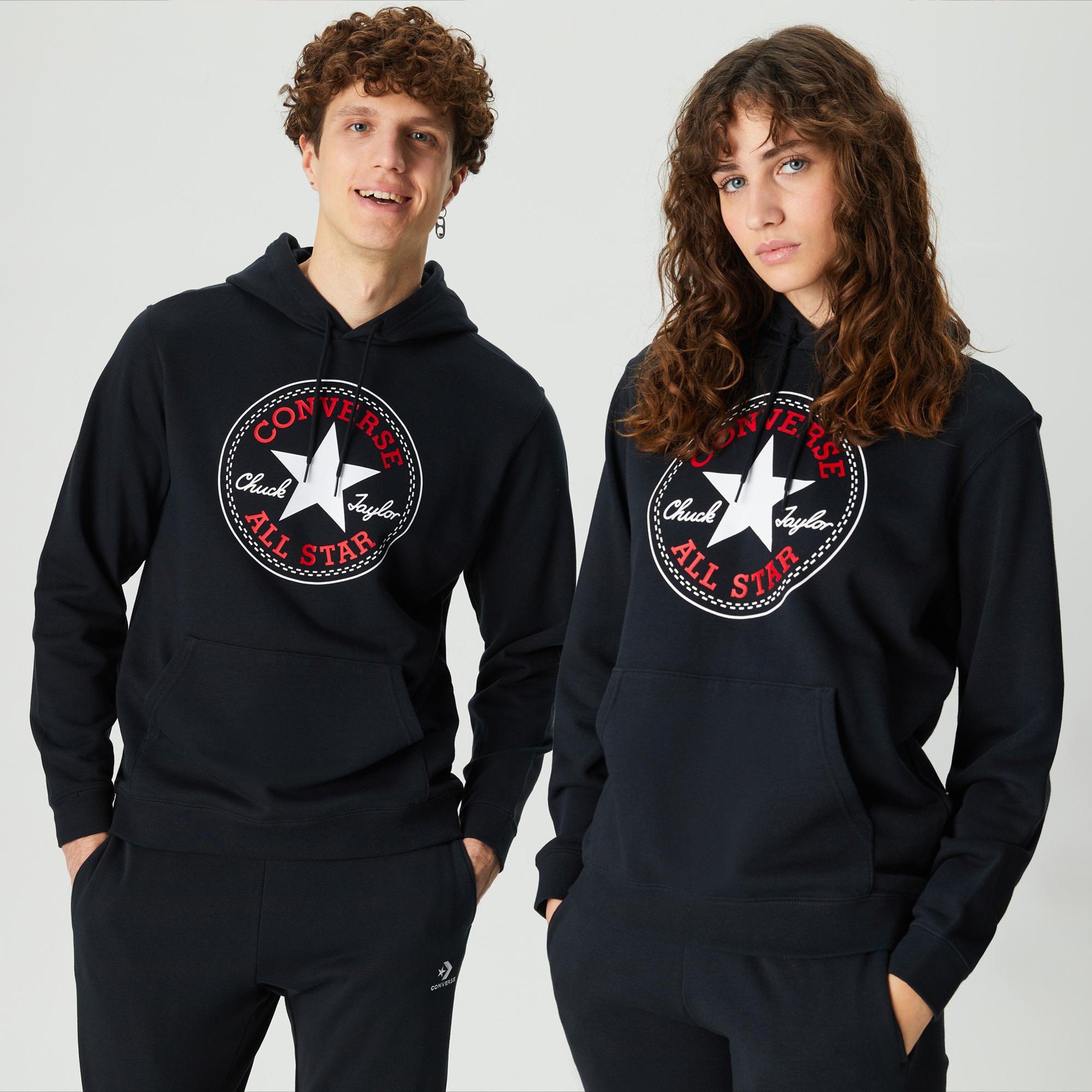 Converse Go-To All Star Patch Standard-Fit Pullover Unisex Lacivert Hoodie