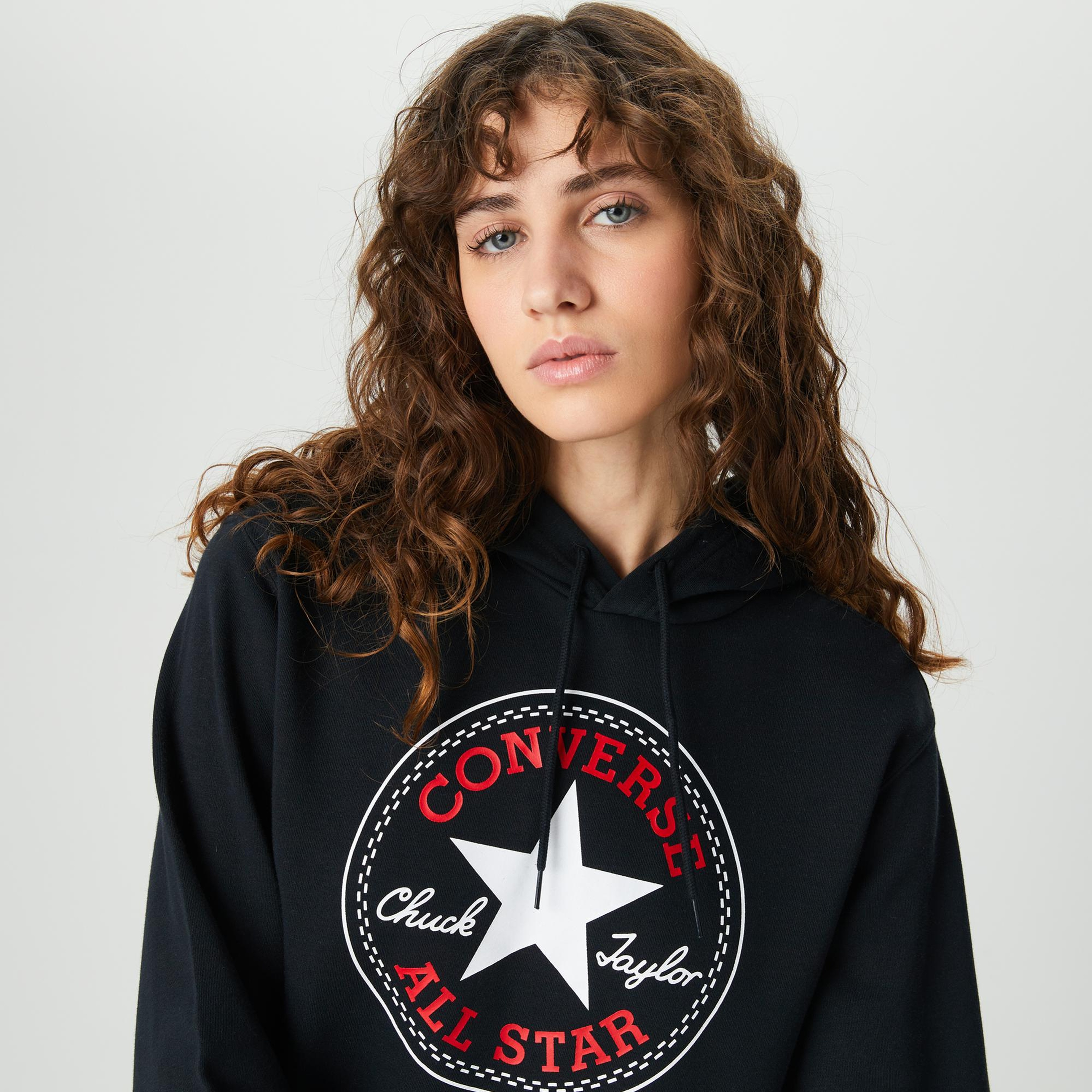 Converse Go-To All Star Patch Standard-Fit Pullover Unisex Lacivert Hoodie