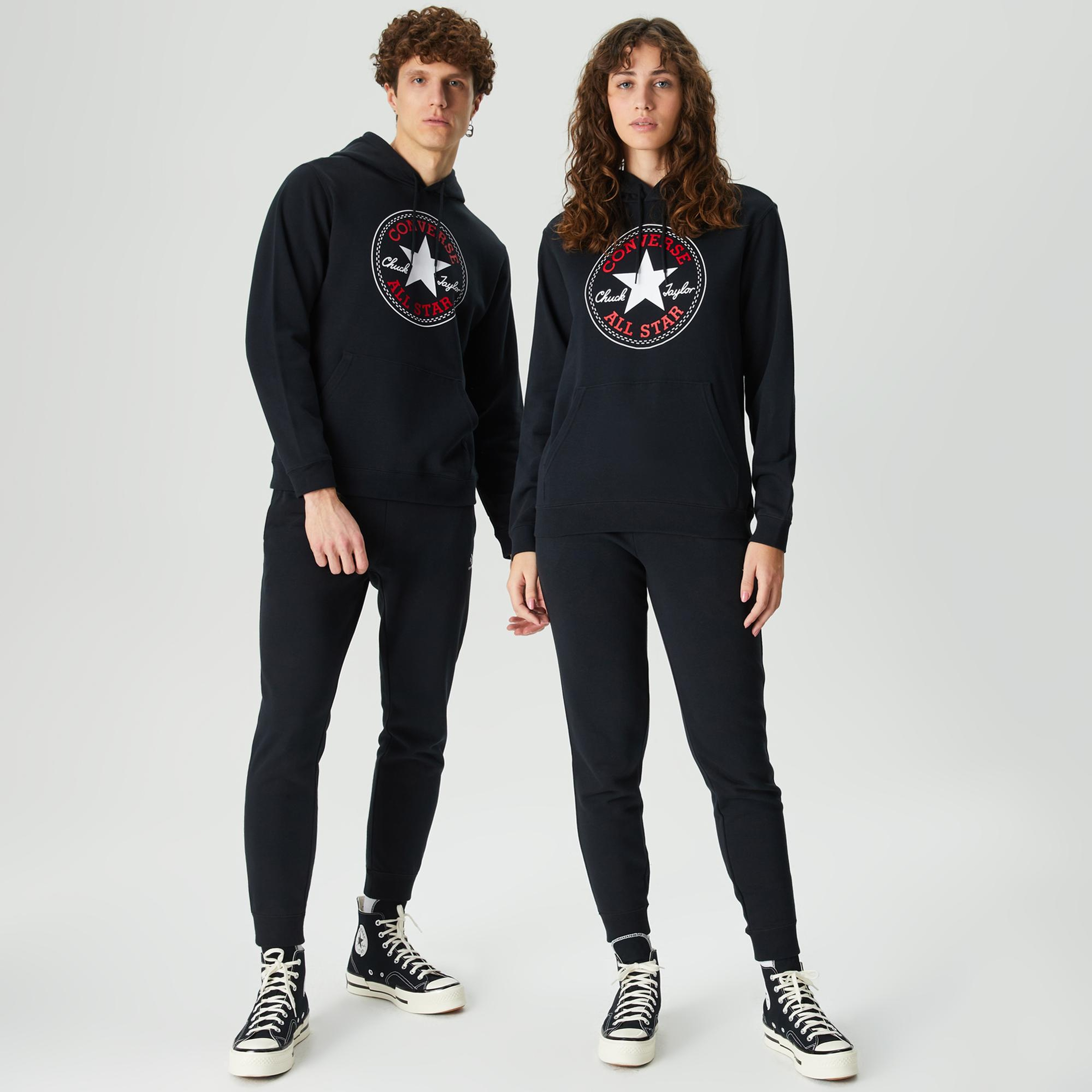 Converse Go-To All Star Patch Standard-Fit Pullover Unisex Lacivert Hoodie