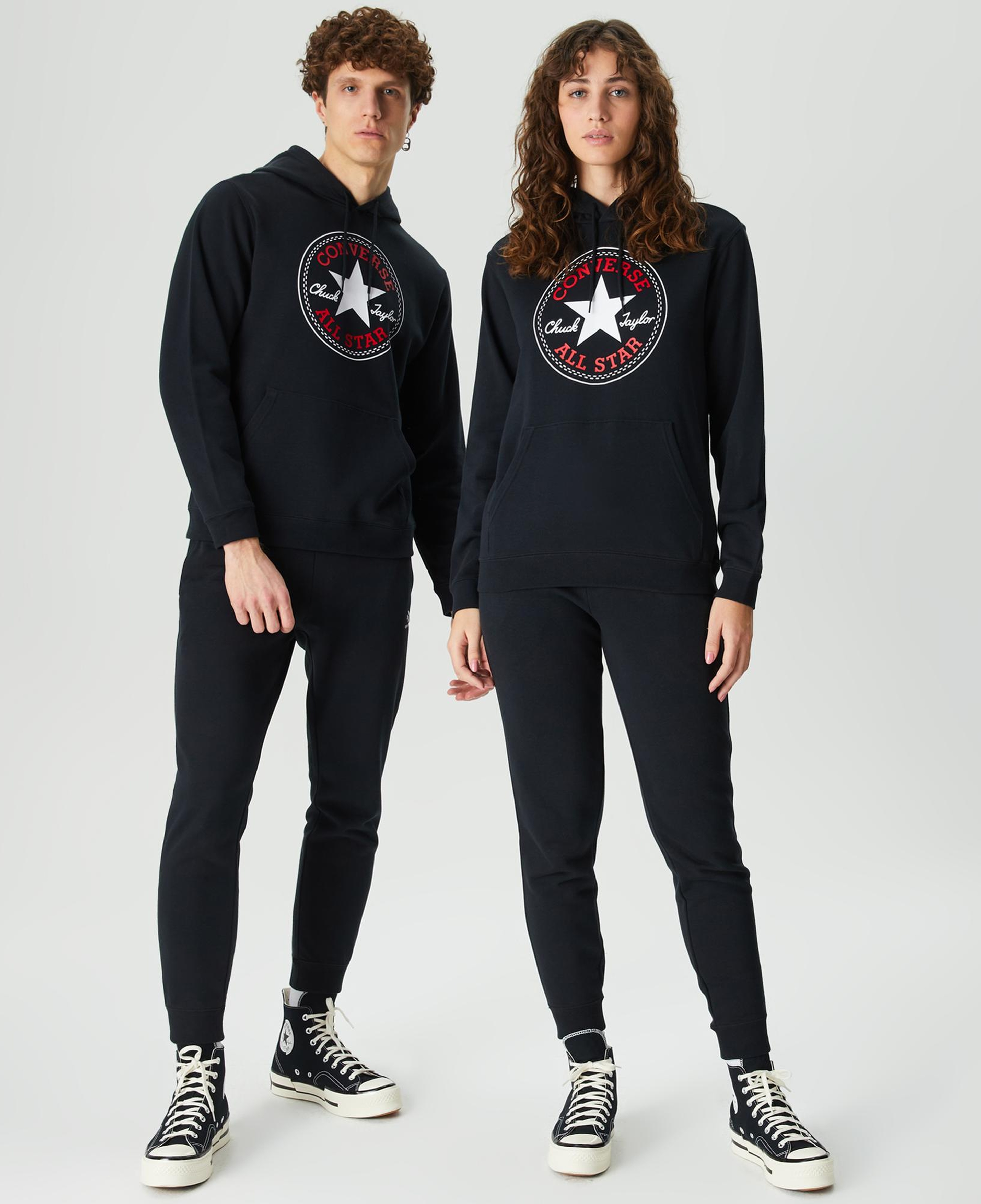 Converse Go-To All Star Patch Standard-Fit Pullover Unisex Lacivert Hoodie
