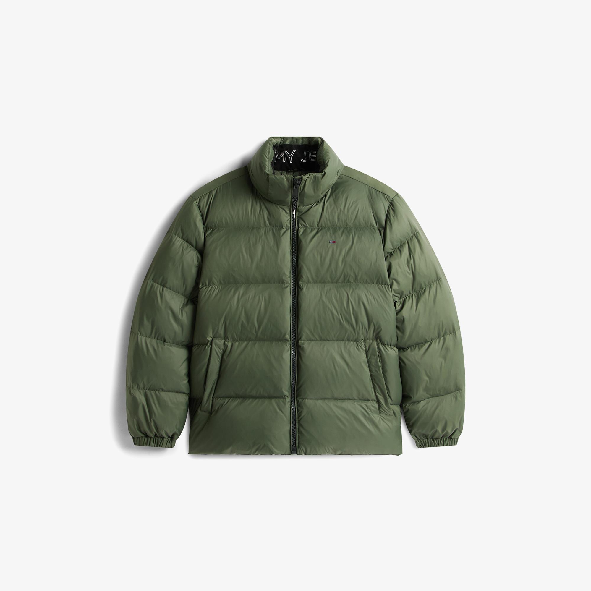 Tommy Jeans Essential Down Erkek Yeşil Mont