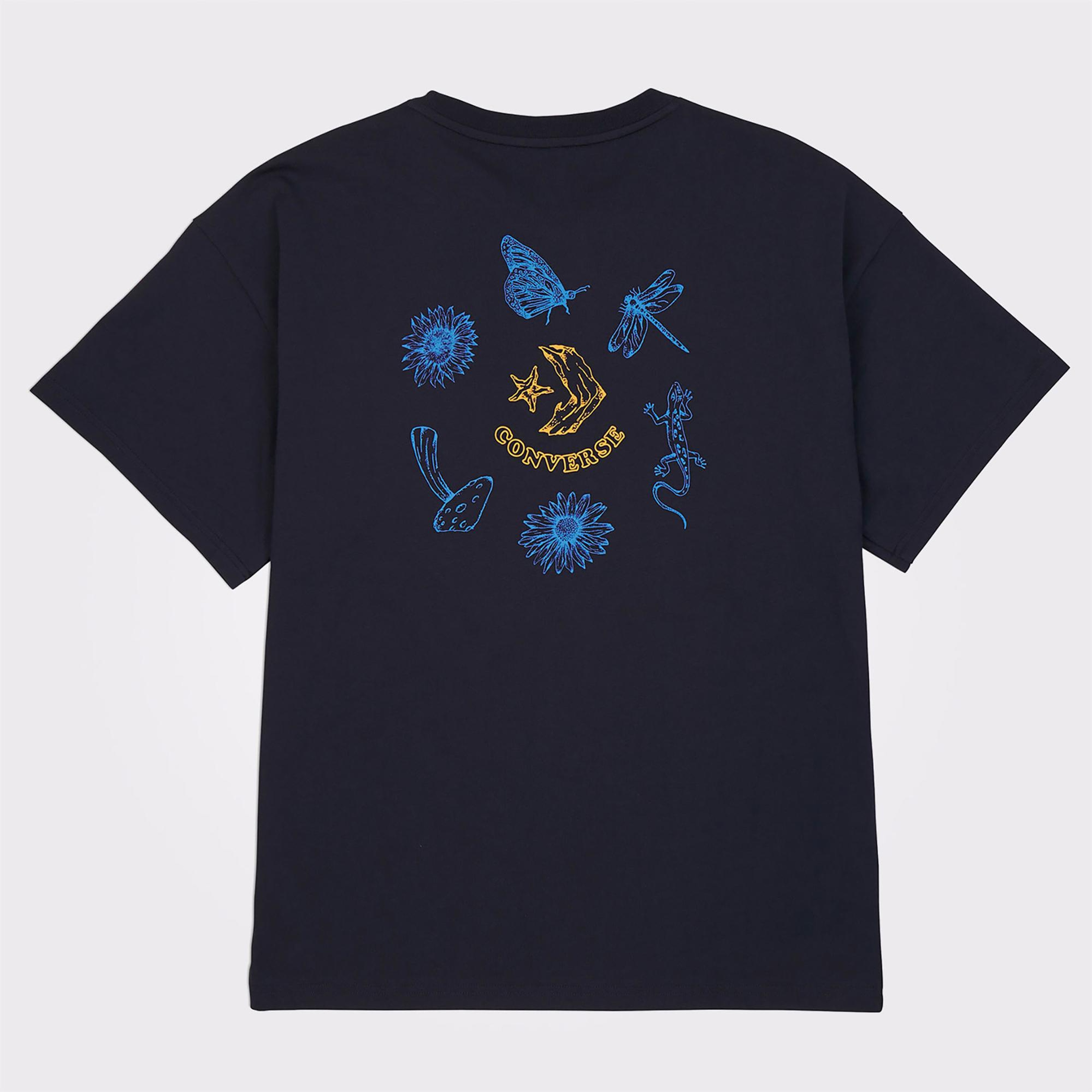 Converse Erkek Baskılı Siyah T-Shirt