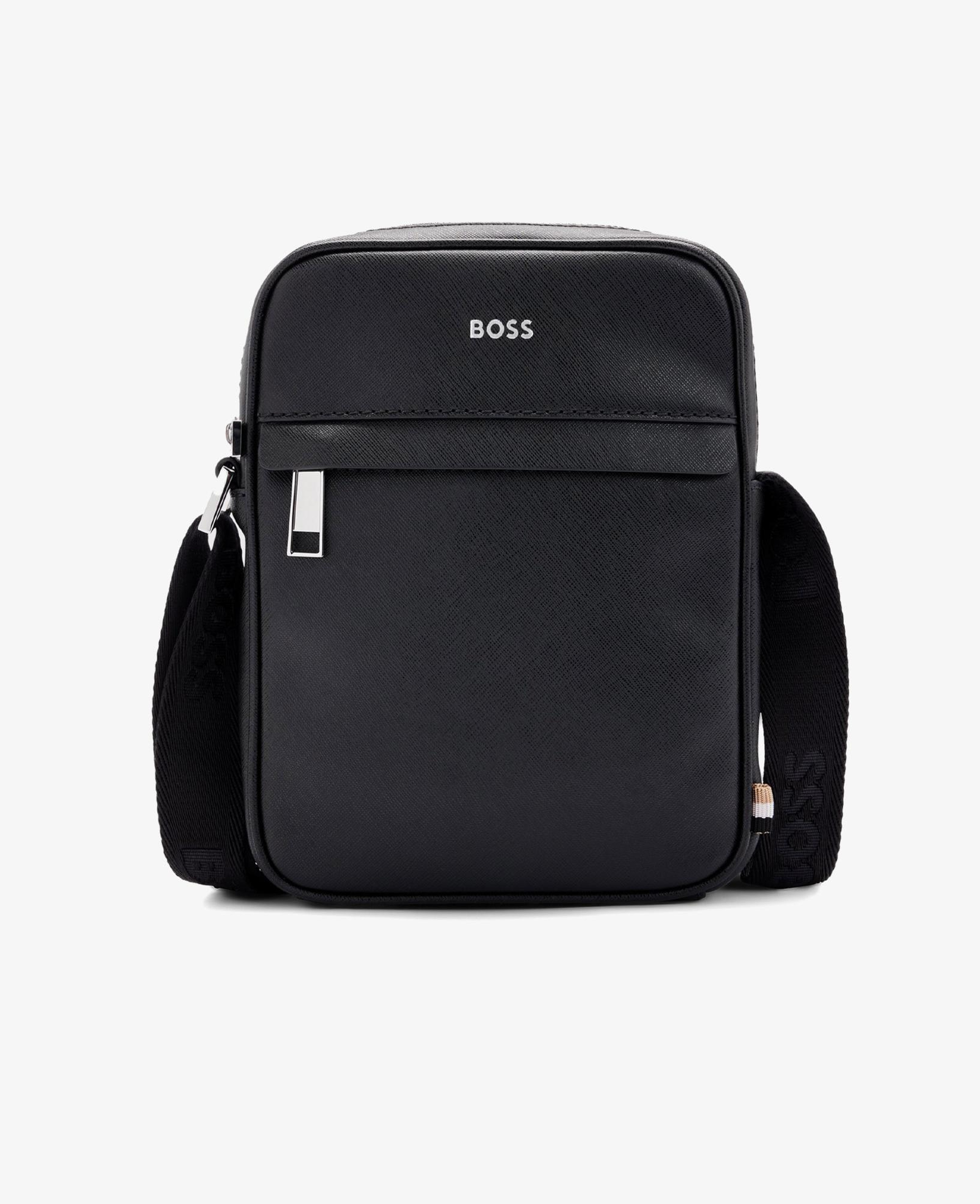 Boss Zair Zip Erkek Siyah Omuz Çantası