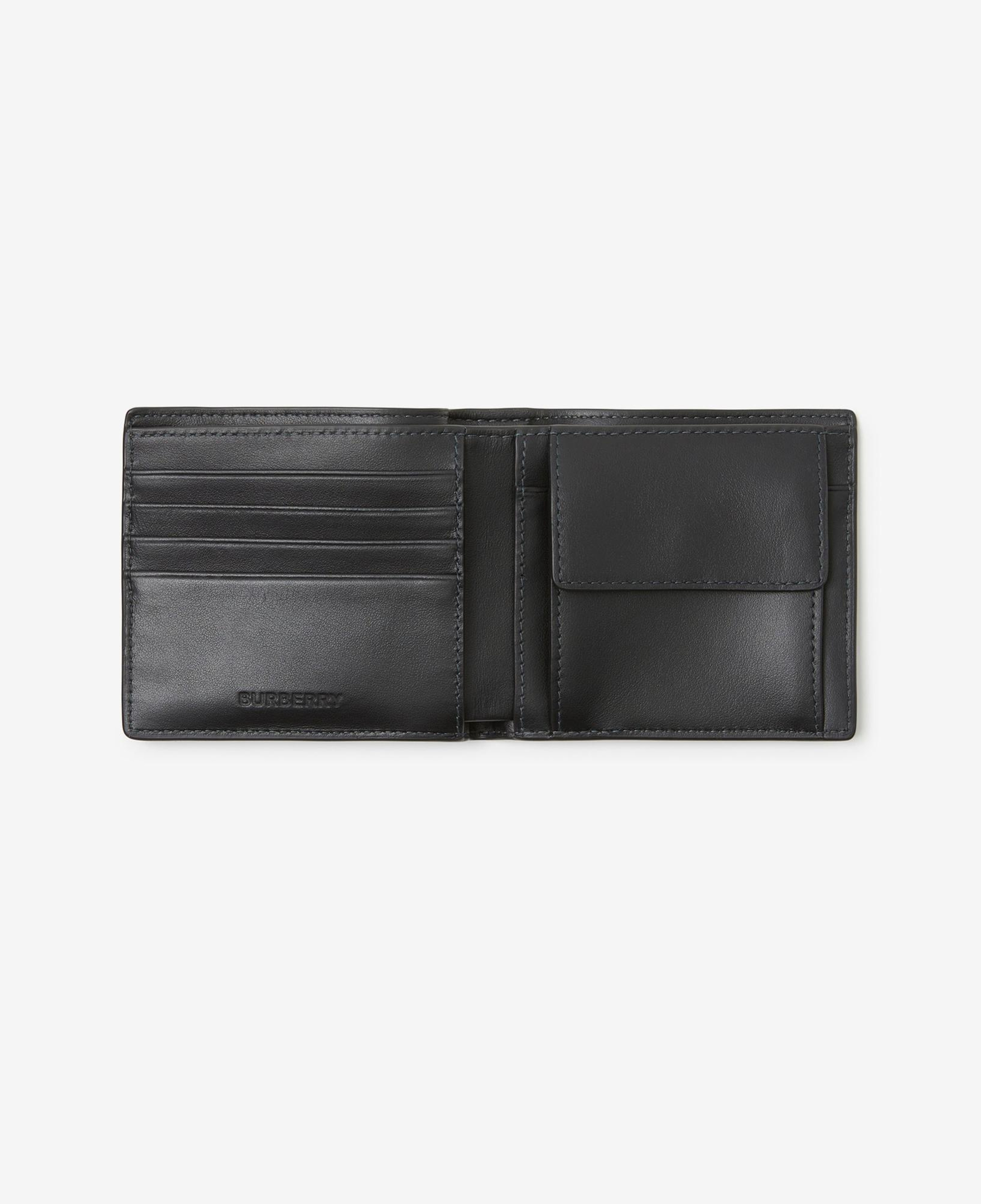 Burberry Check Bifold Coin Erkek Gri Cüzdan