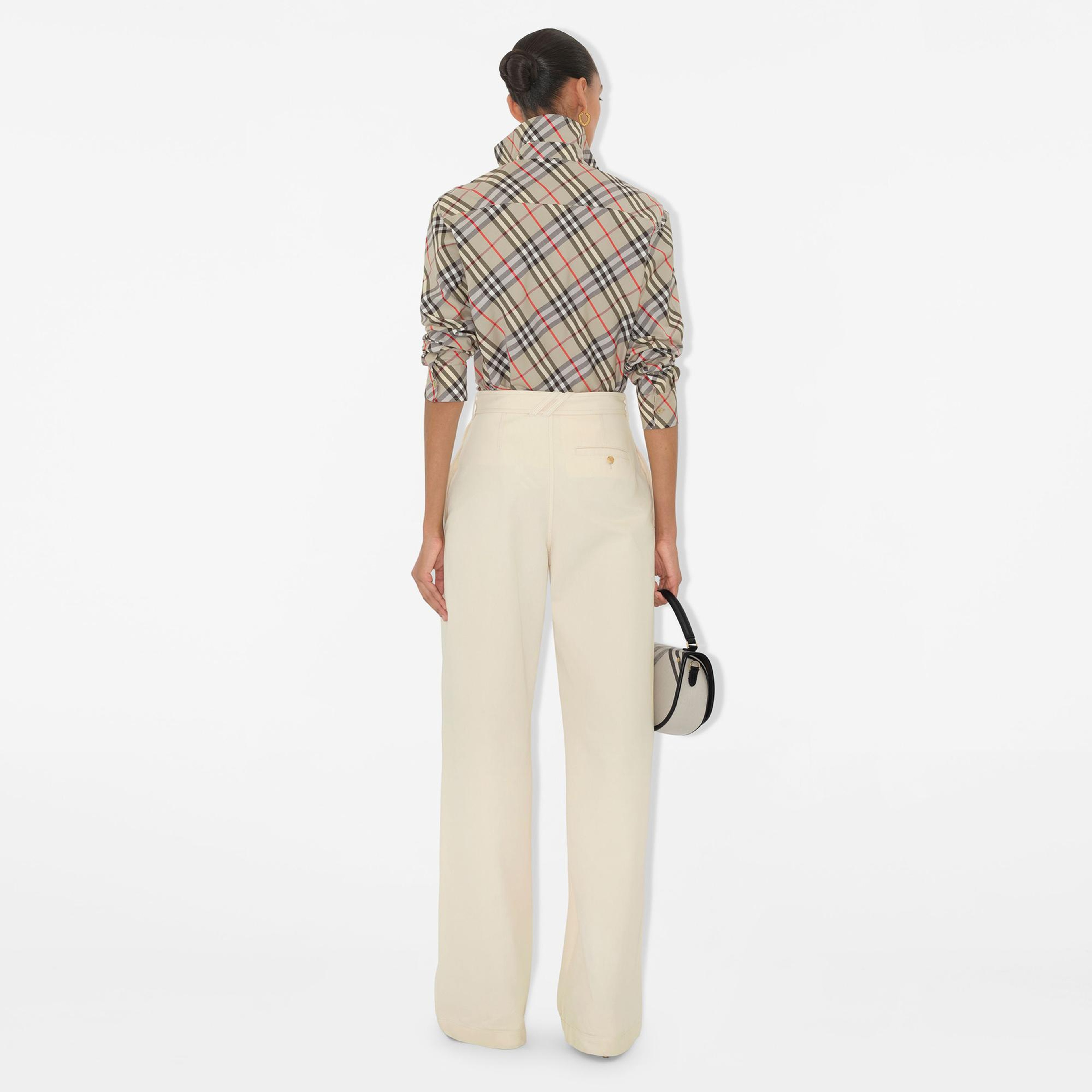 Burberry Kadın Krem Gömlek