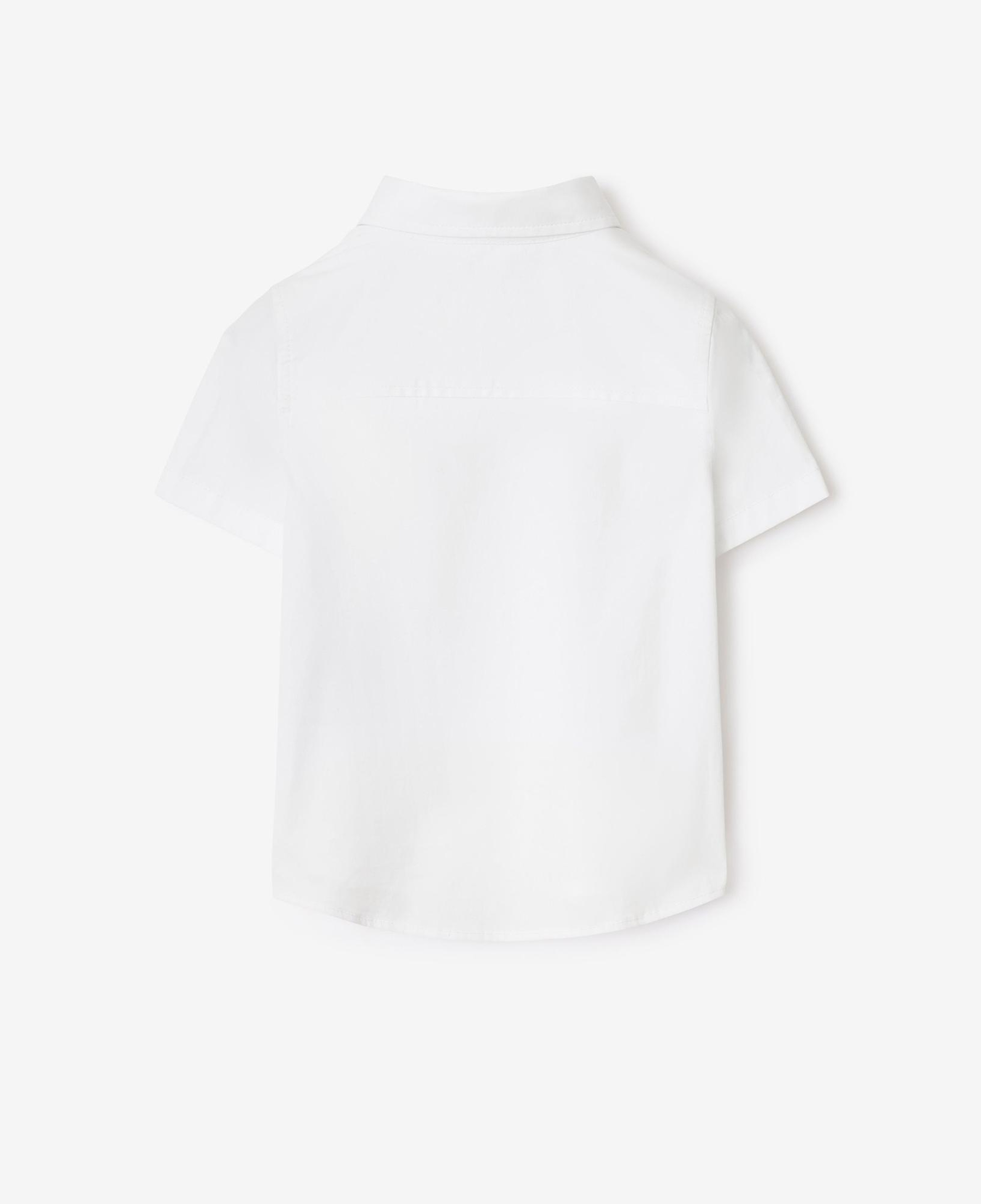 Burberry Owen Stretch Cotton Çocuk Beyaz Gömlek