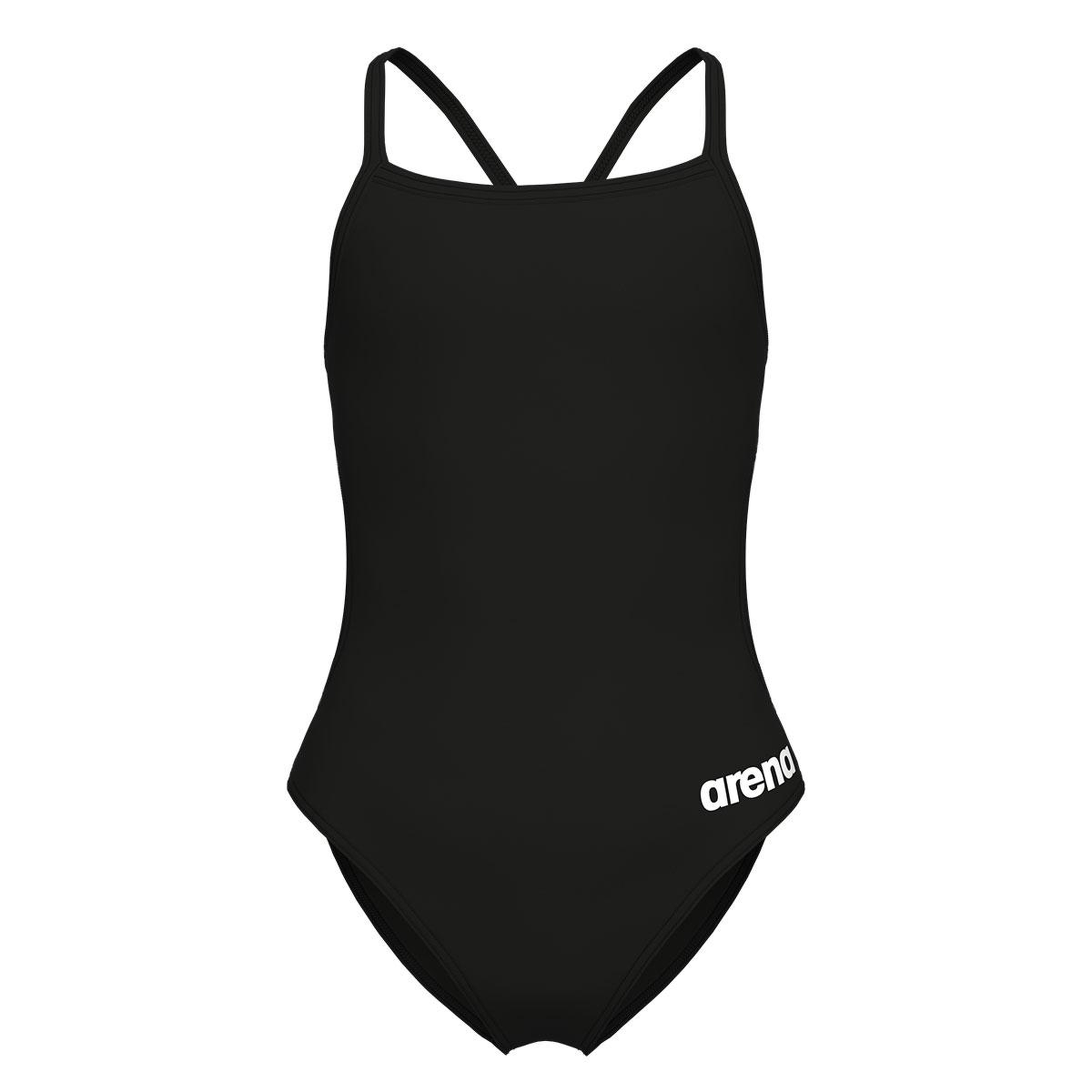 Team Swimsuit Challenge Solid Çocuk Siyah Yüzücü Mayosu 004765550