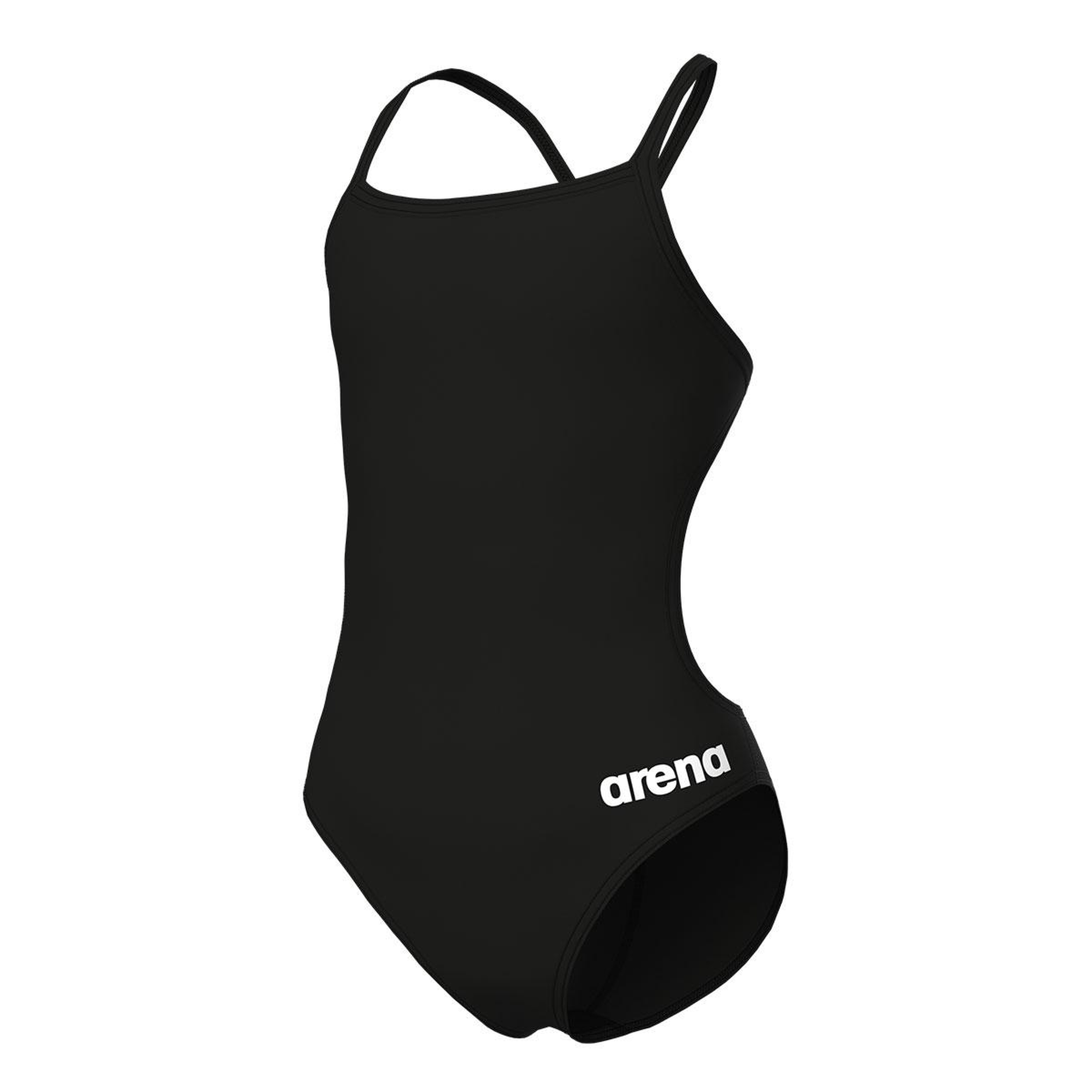 Team Swimsuit Challenge Solid Çocuk Siyah Yüzücü Mayosu 004765550