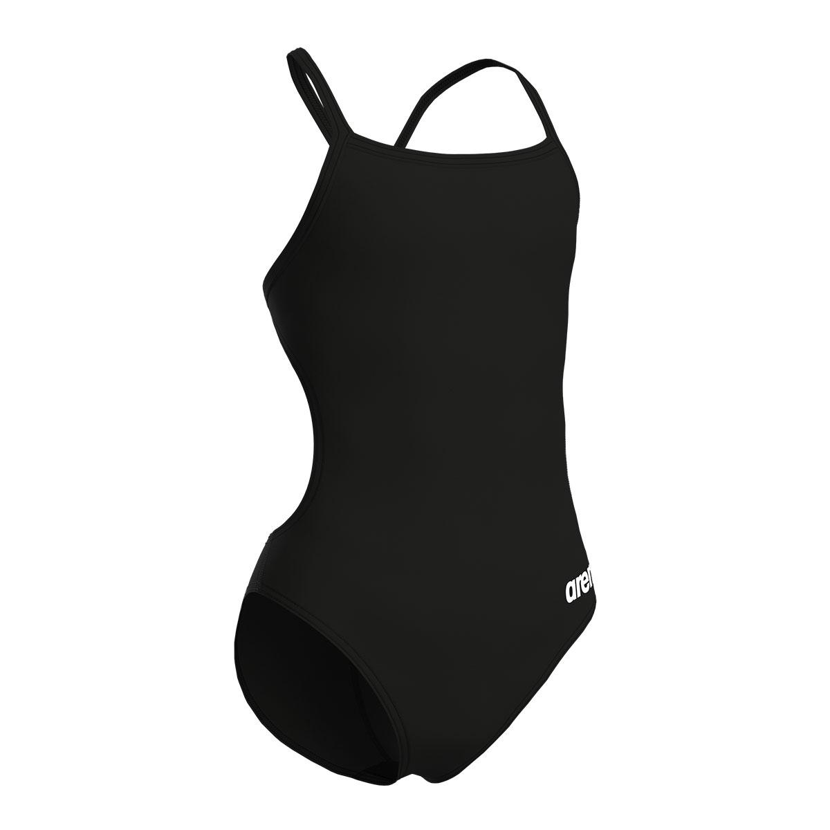 Team Swimsuit Challenge Solid Çocuk Siyah Yüzücü Mayosu 004765550