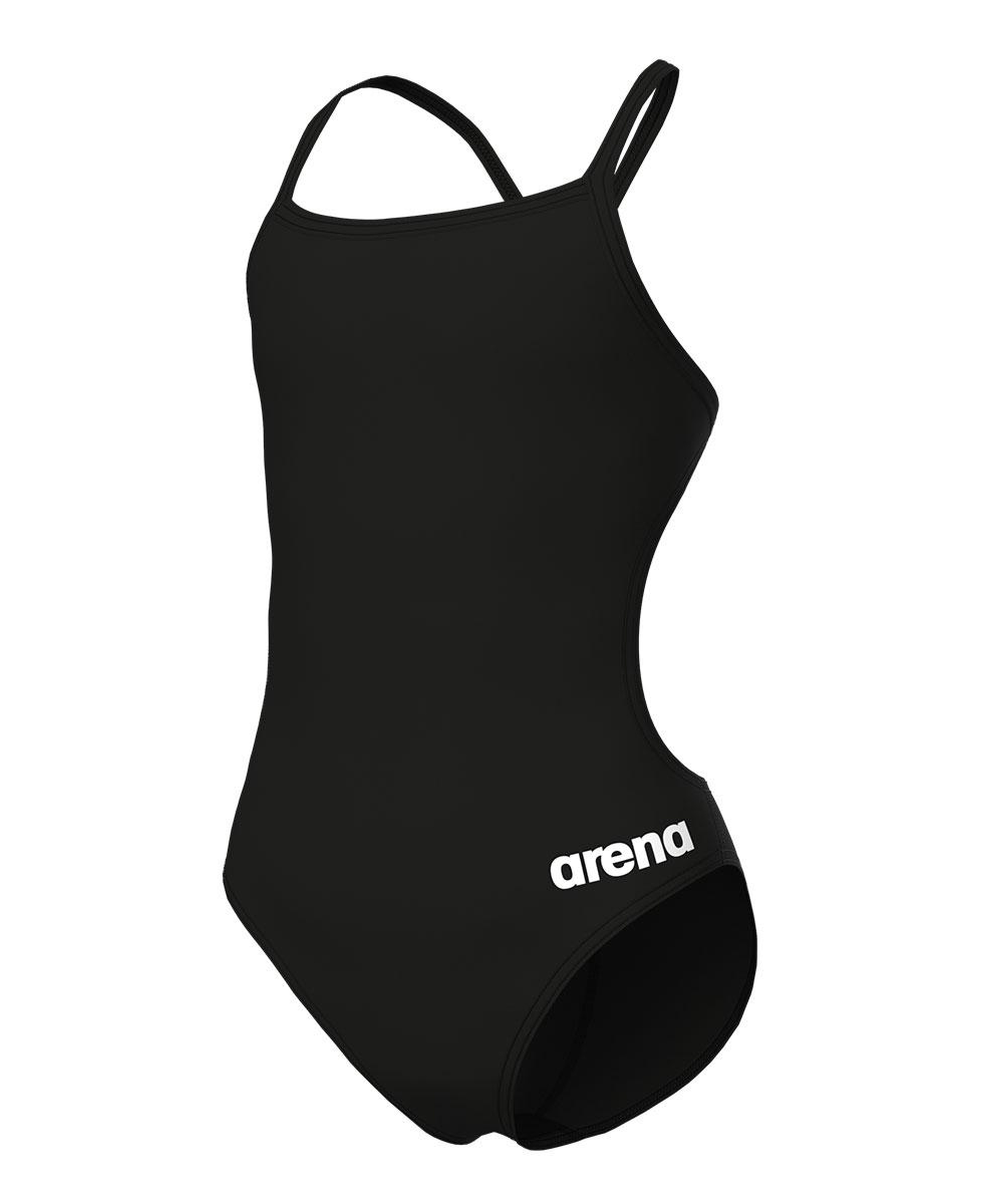 Team Swimsuit Challenge Solid Çocuk Siyah Yüzücü Mayosu 004765550