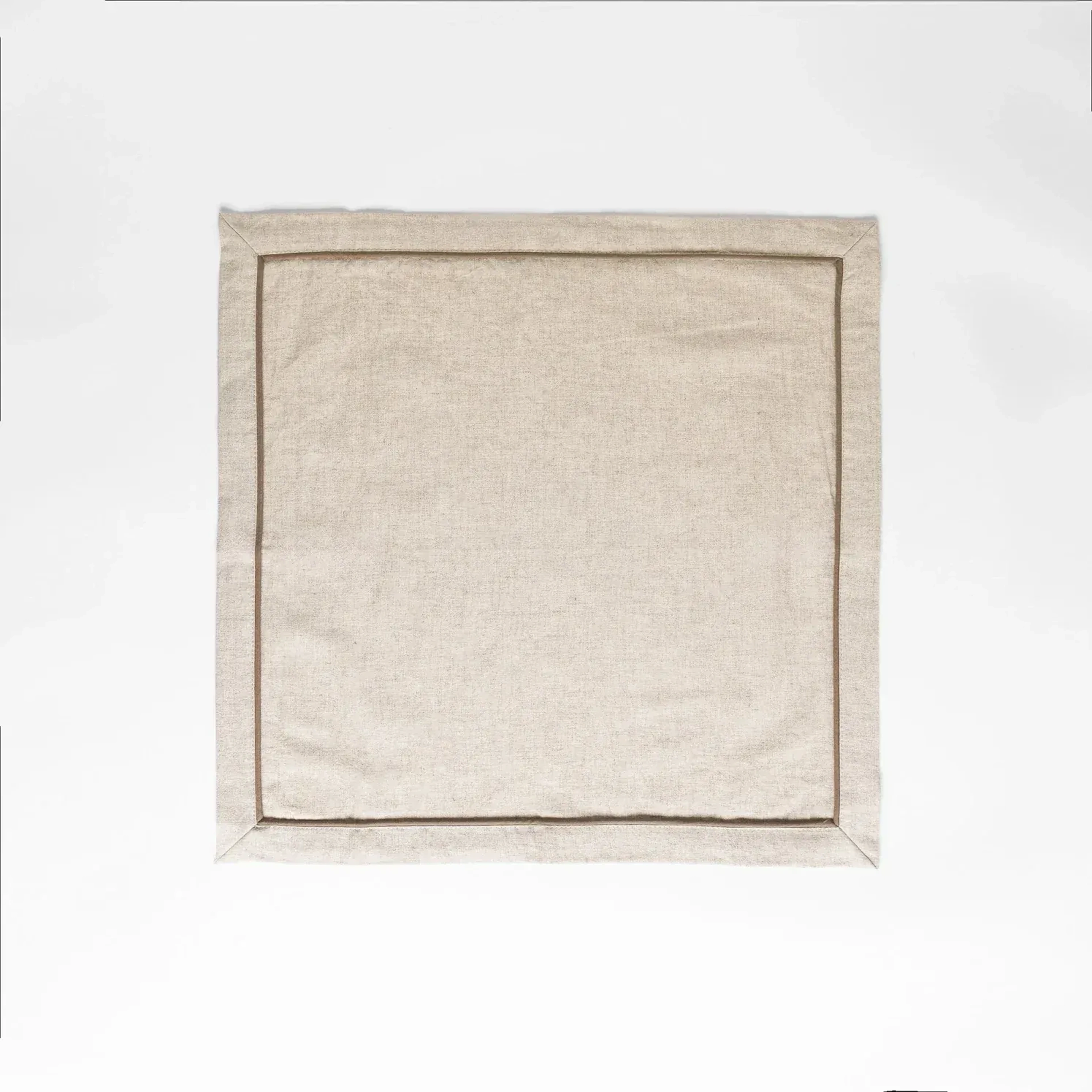 Lucca 2' li Pamuk Keten Biyeli Peçete Ekru 40x45 cm