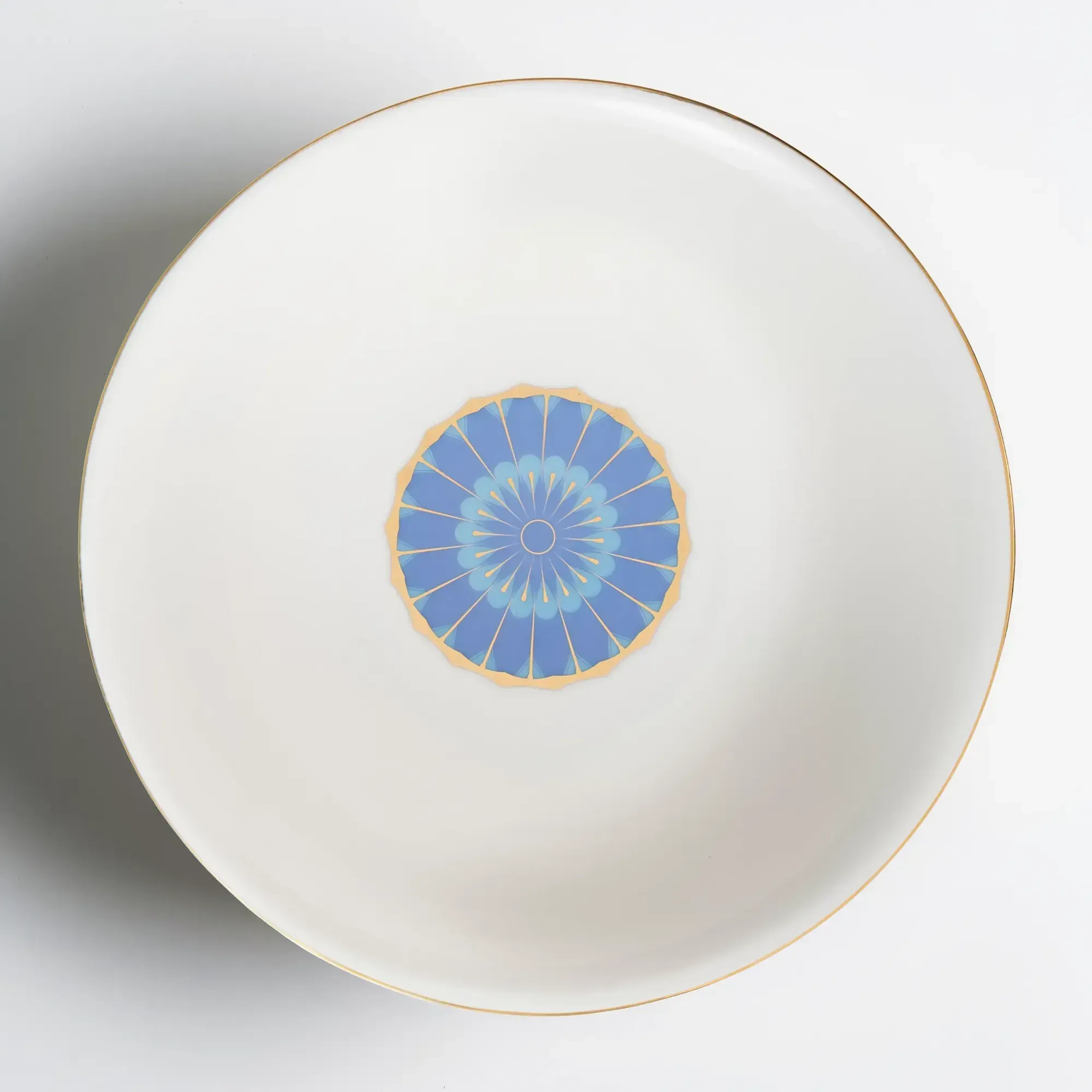 Qua Home Giselle Mavi Gold Salata Kasesi 25 cm