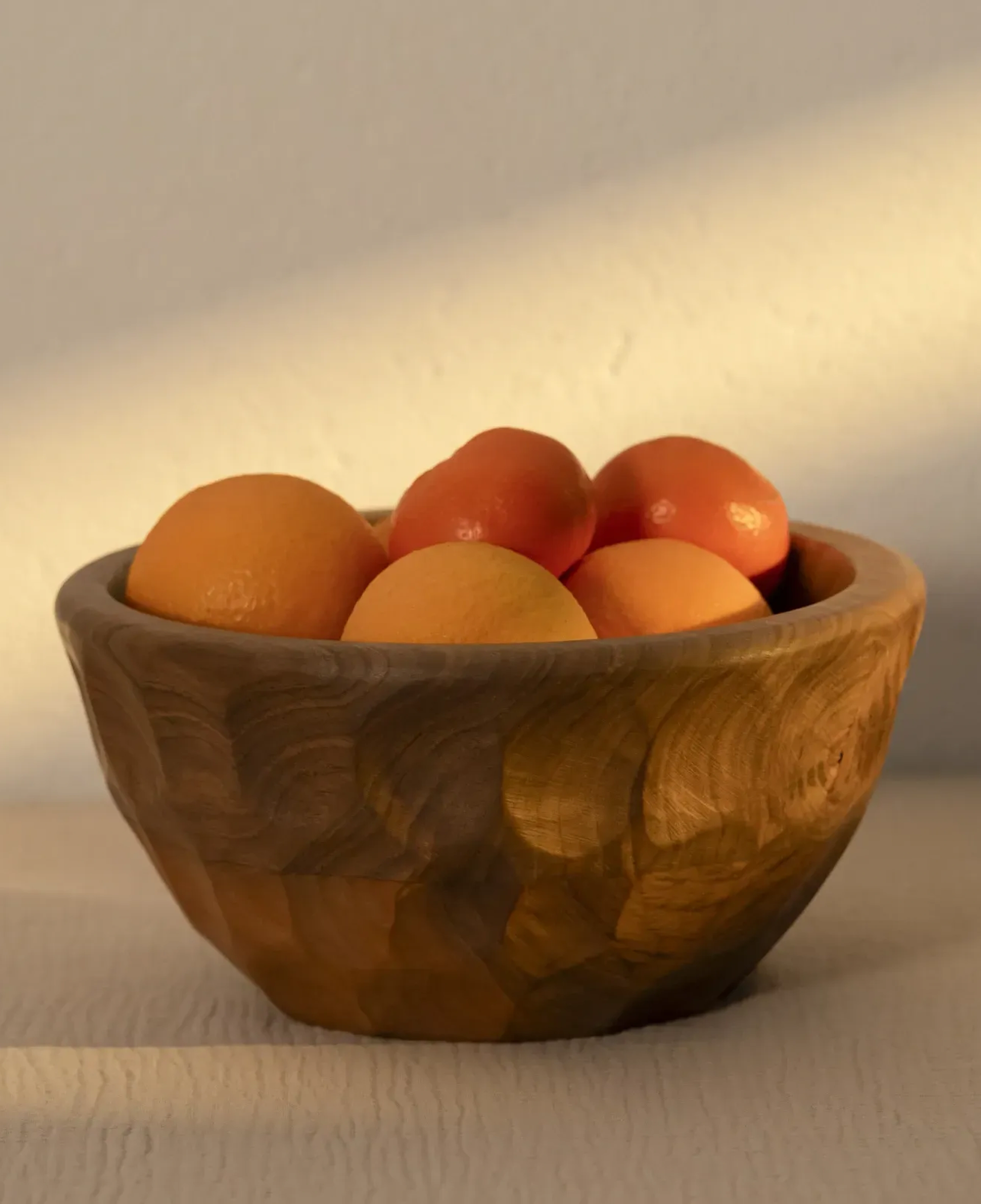 Qua Home Vera Ceviz Ahşap Kase 26x26x1.2 cm