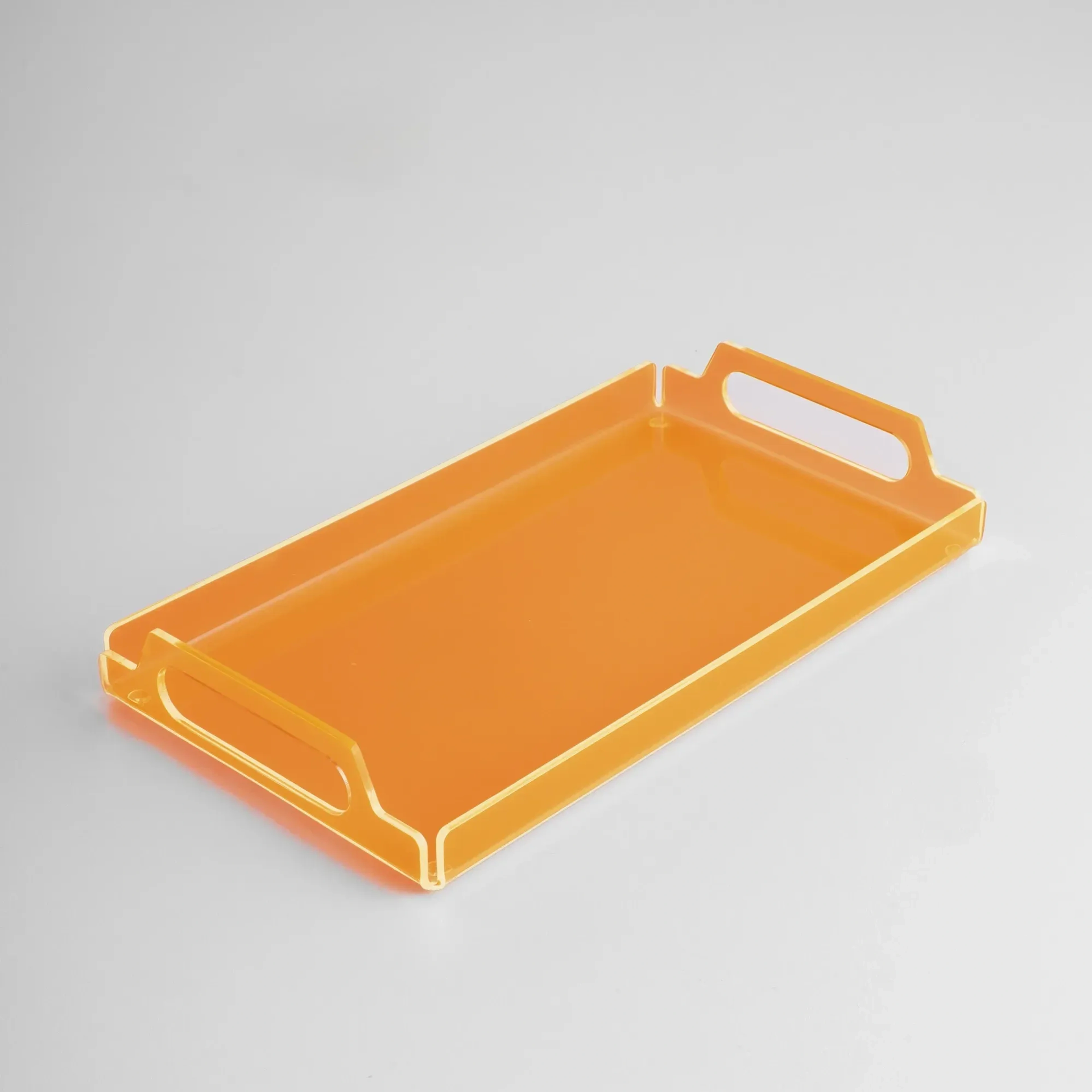 Qua Home Vasa Neon Pleksi Tepsi Turuncu 35x20 cm