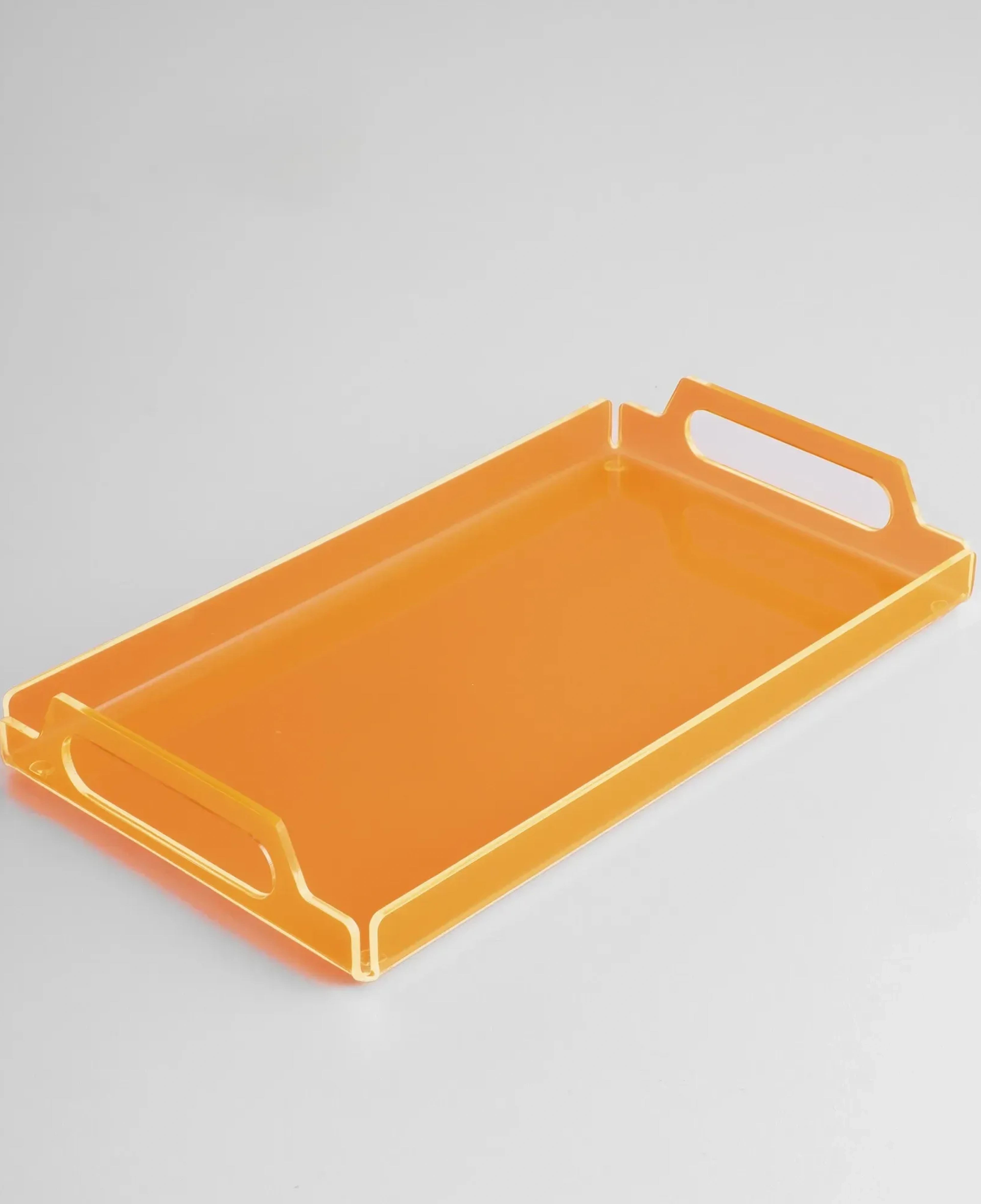 Qua Home Vasa Neon Pleksi Tepsi Turuncu 35x20 cm