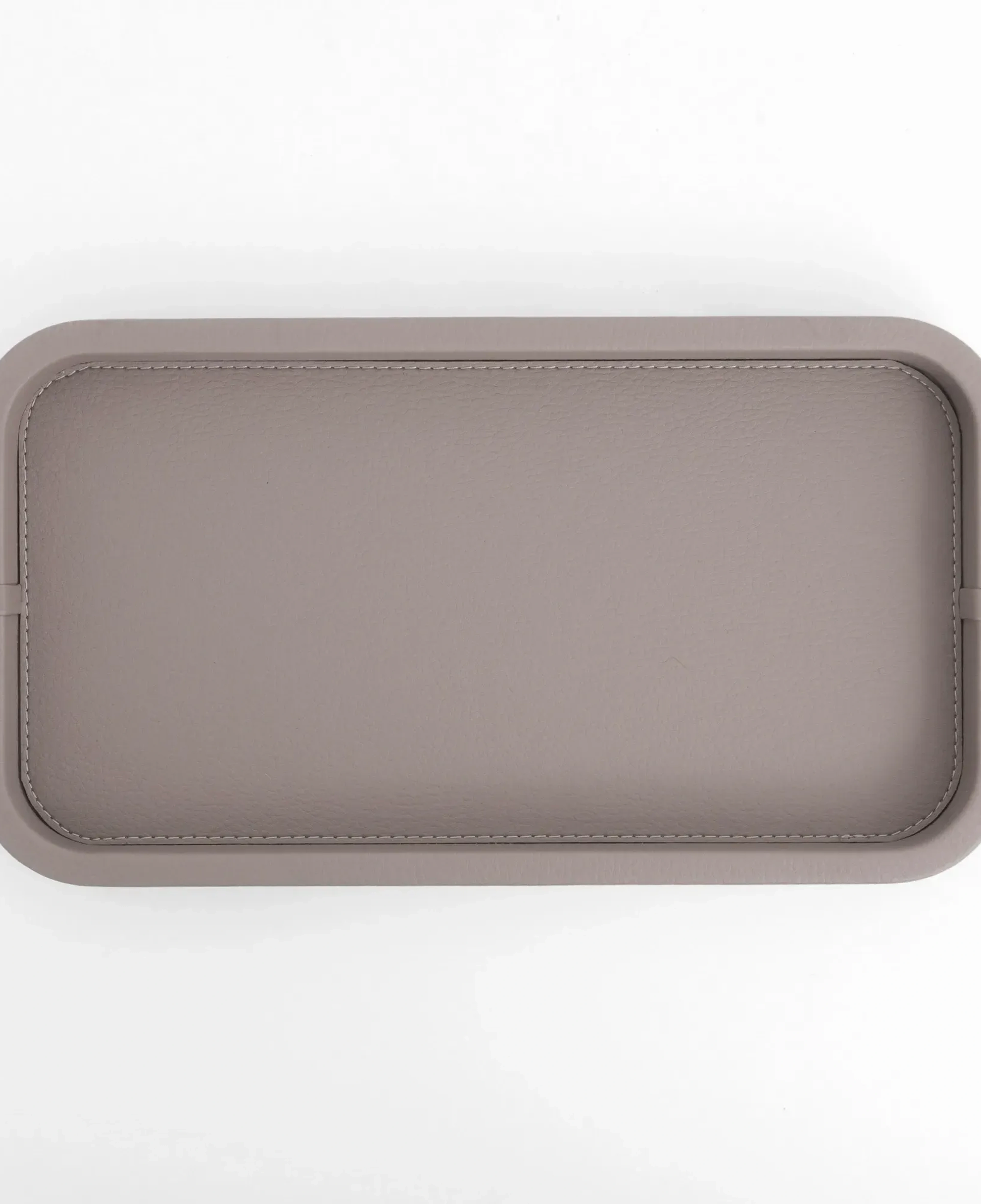 Qua Home Marta Dekoratif Deri Tepsi Vizon 35x19x3 cm