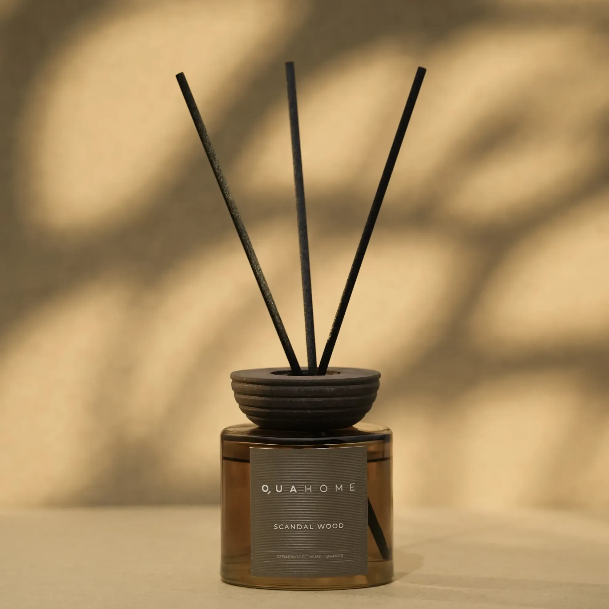 Qua Home Scandal Wood Çubuklu Oda Kokusu Silindir Şişe Hardal 250 Ml